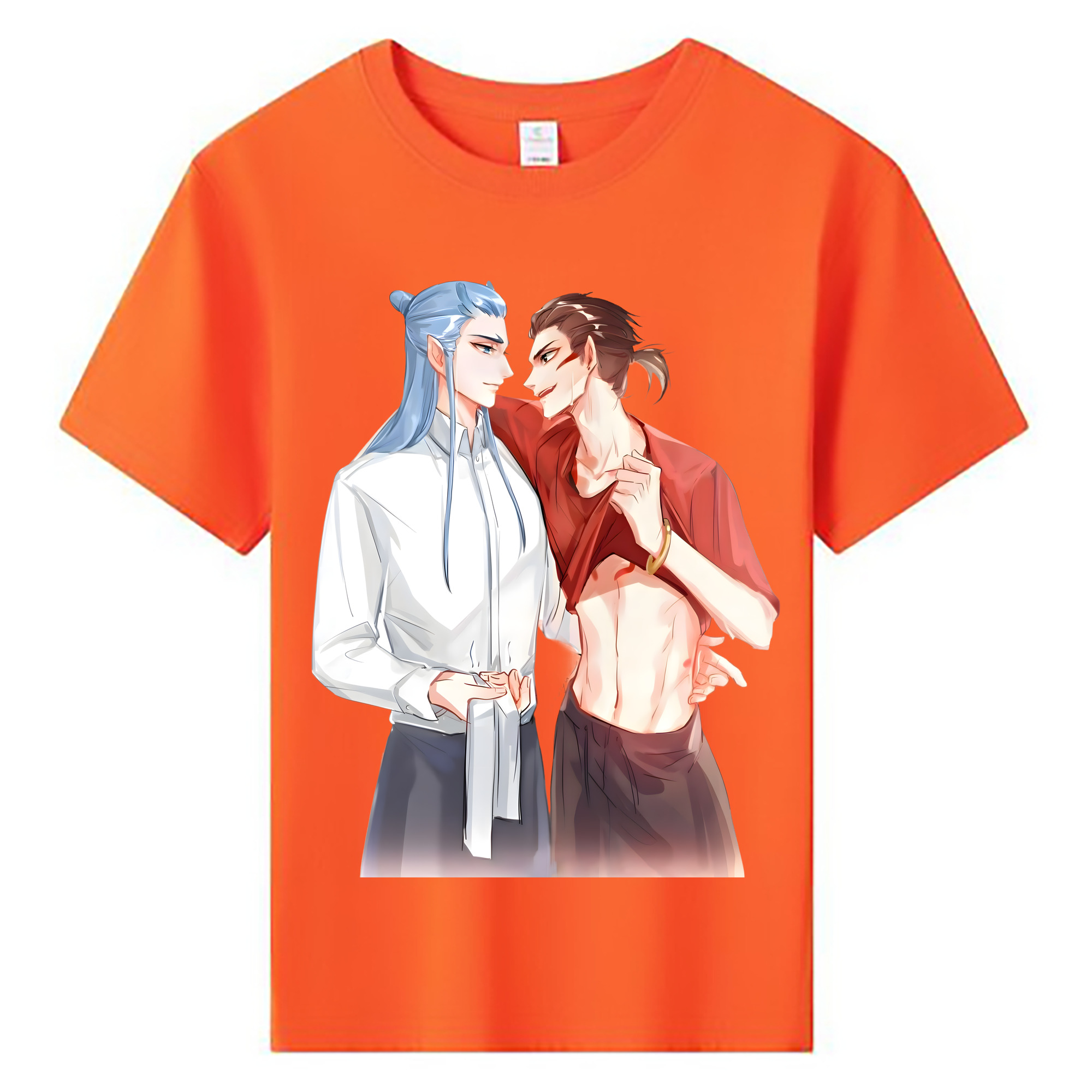 （画像用） Ne Zha 2 ナタ 魔童の大暴れ 綿100％キッズTシャツ（フロントプリント）