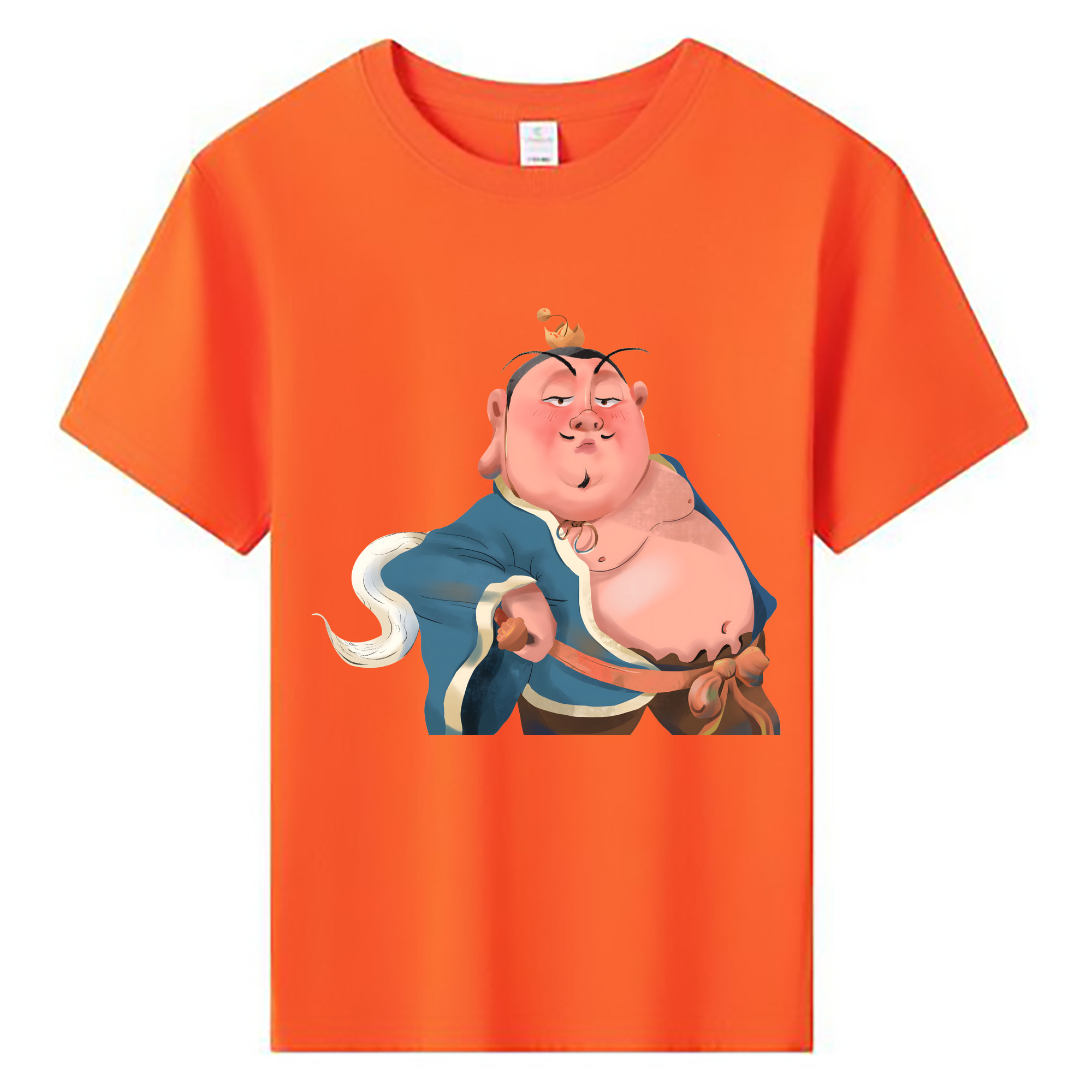 （画像用） Ne Zha 2 ナタ 魔童の大暴れ 綿100％キッズTシャツ（フロントプリント）