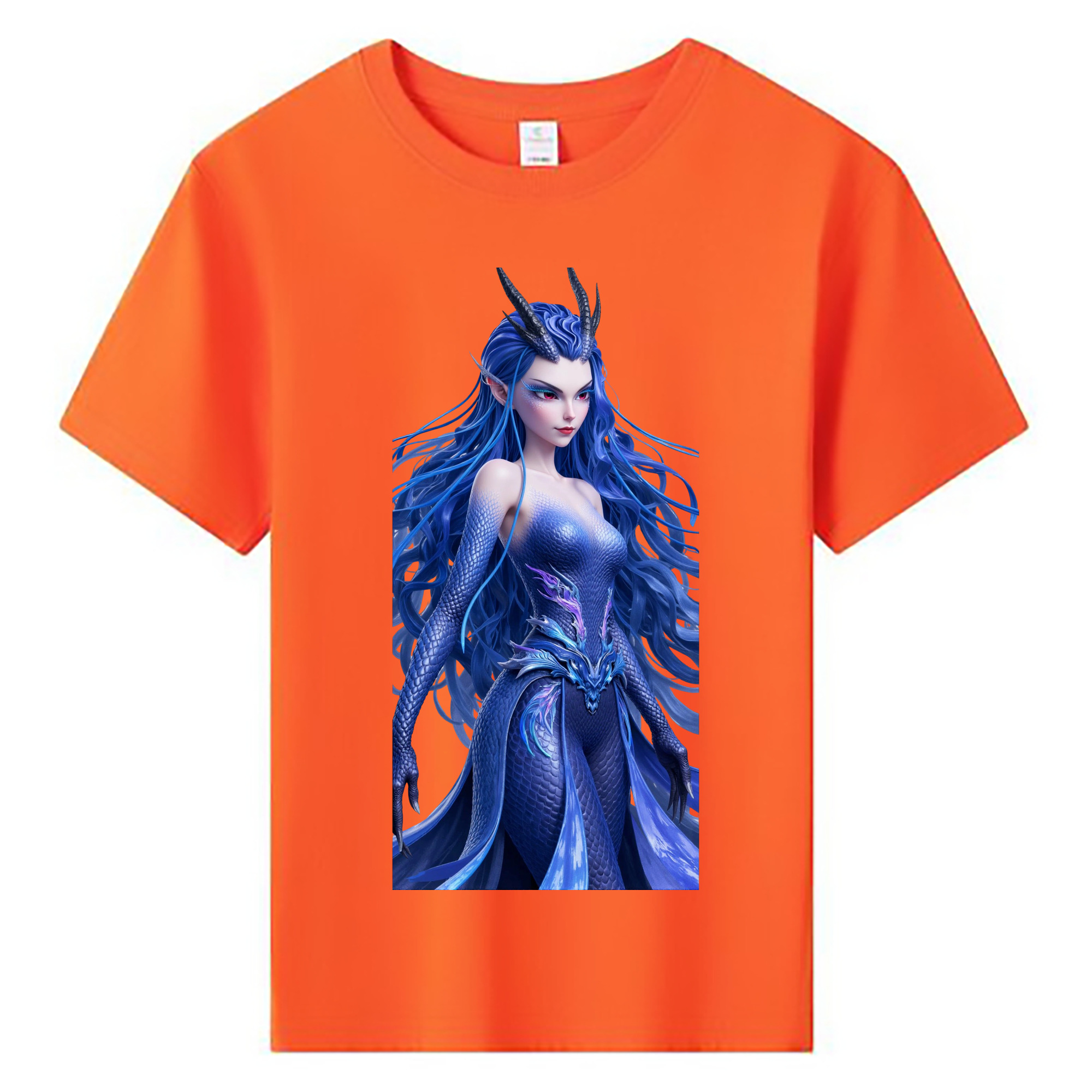 （画像用） Ne Zha 2 ナタ 魔童の大暴れ 綿100％キッズTシャツ（フロントプリント）