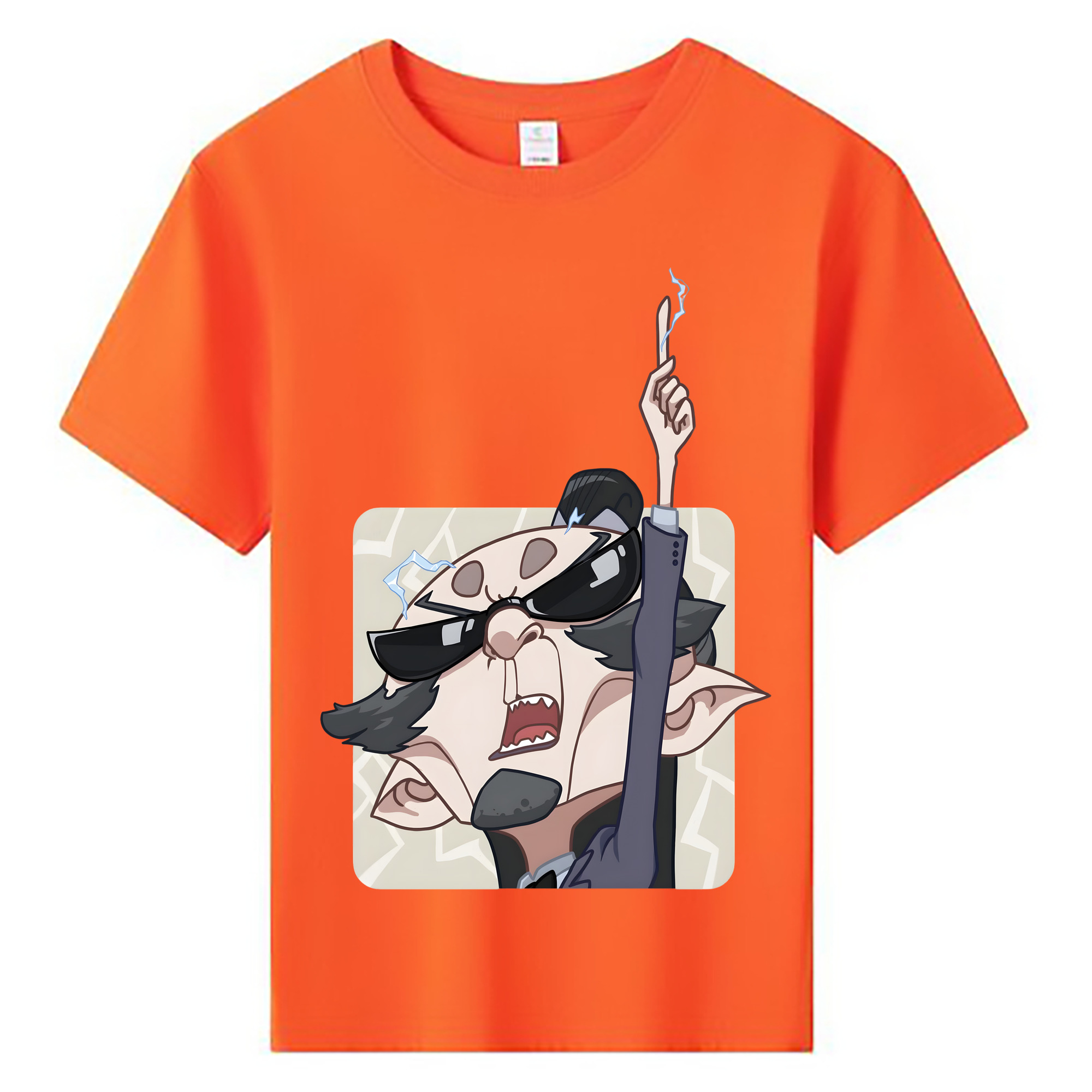 （画像用） Ne Zha 2 ナタ 魔童の大暴れ 綿100％キッズTシャツ（フロントプリント）