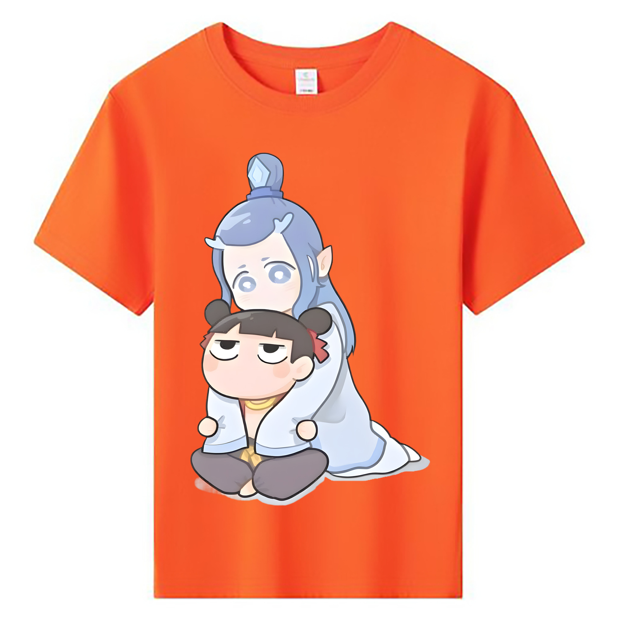 （画像用） Ne Zha 2 ナタ 魔童の大暴れ 綿100％キッズTシャツ（フロントプリント）