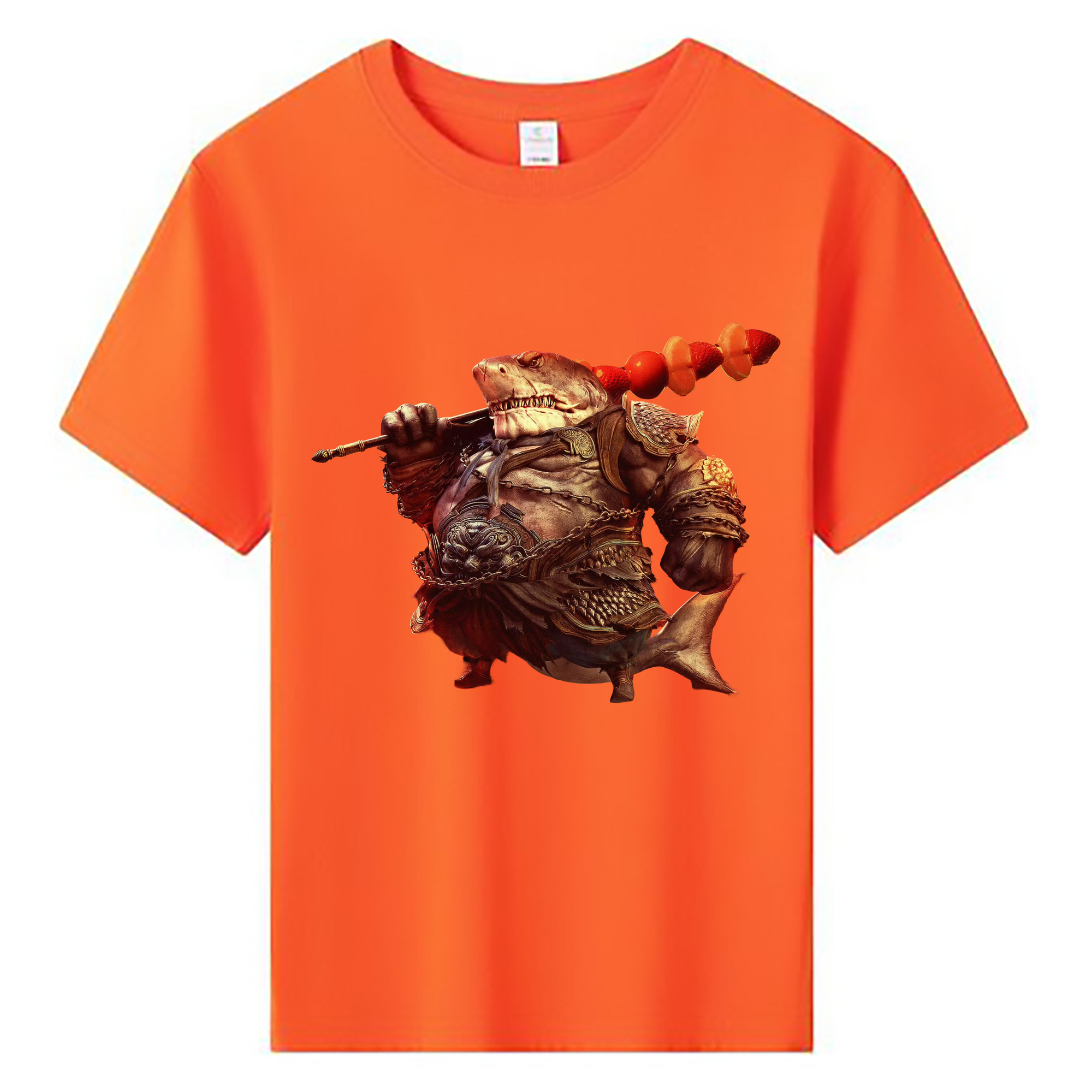 （画像用） Ne Zha 2 ナタ 魔童の大暴れ 綿100％キッズTシャツ（フロントプリント）