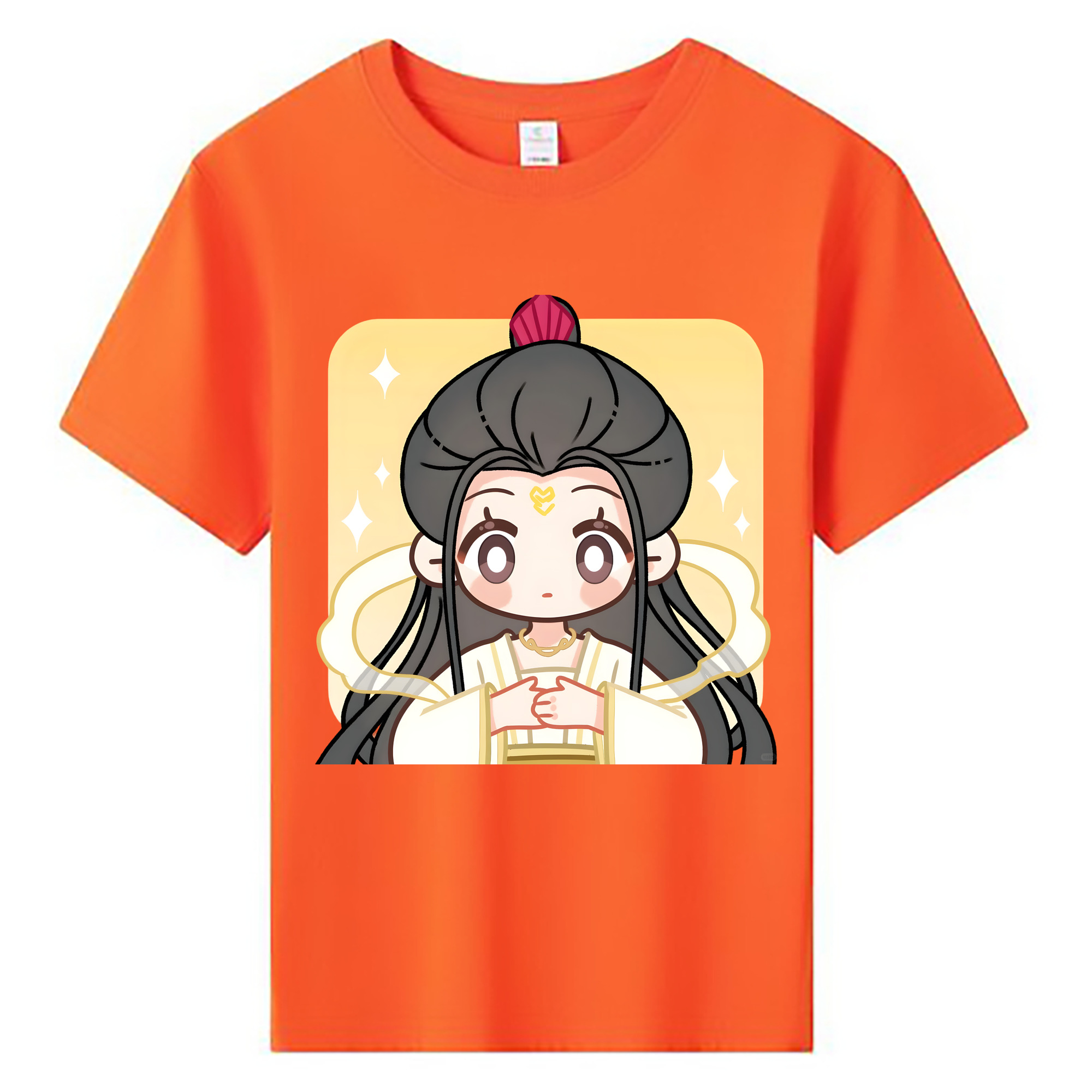 （画像用） Ne Zha 2 ナタ 魔童の大暴れ 綿100％キッズTシャツ（フロントプリント）