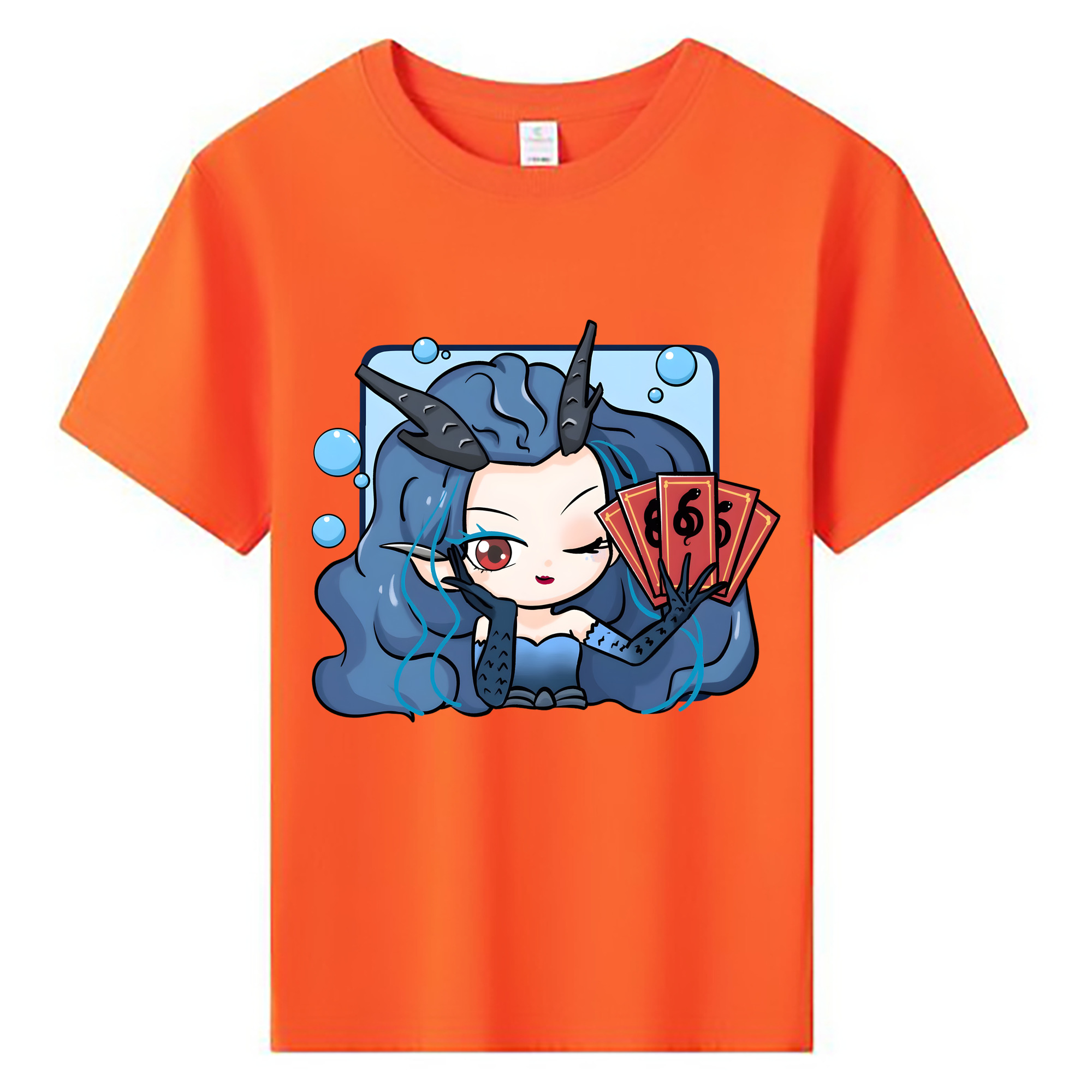 （画像用） Ne Zha 2 ナタ 魔童の大暴れ 綿100％キッズTシャツ（フロントプリント）