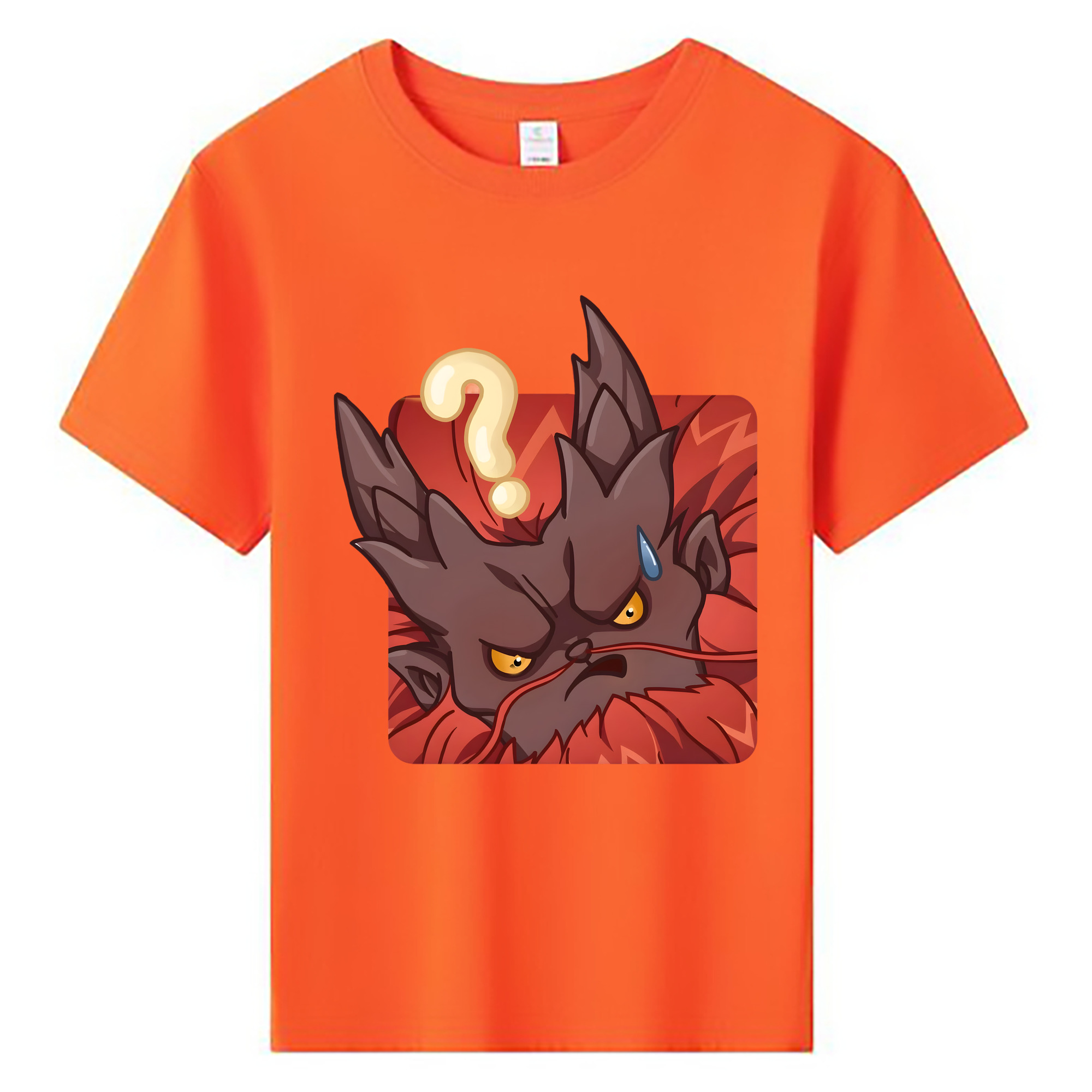 （画像用） Ne Zha 2 ナタ 魔童の大暴れ 綿100％キッズTシャツ（フロントプリント）