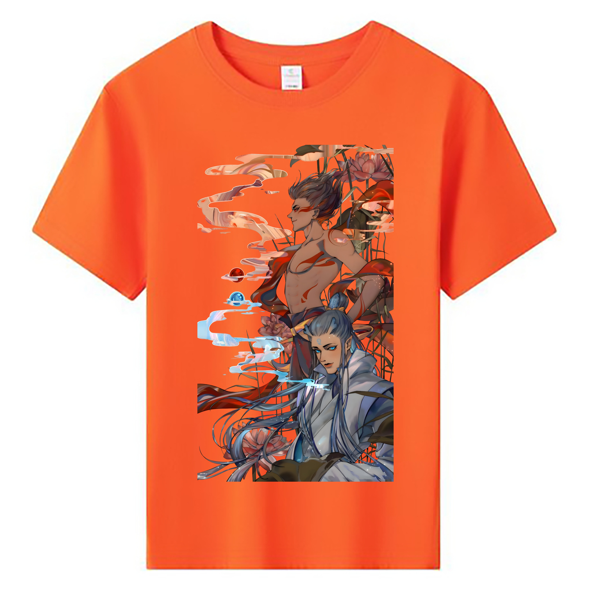（画像用） Ne Zha 2 ナタ 魔童の大暴れ 綿100％キッズTシャツ（フロントプリント）