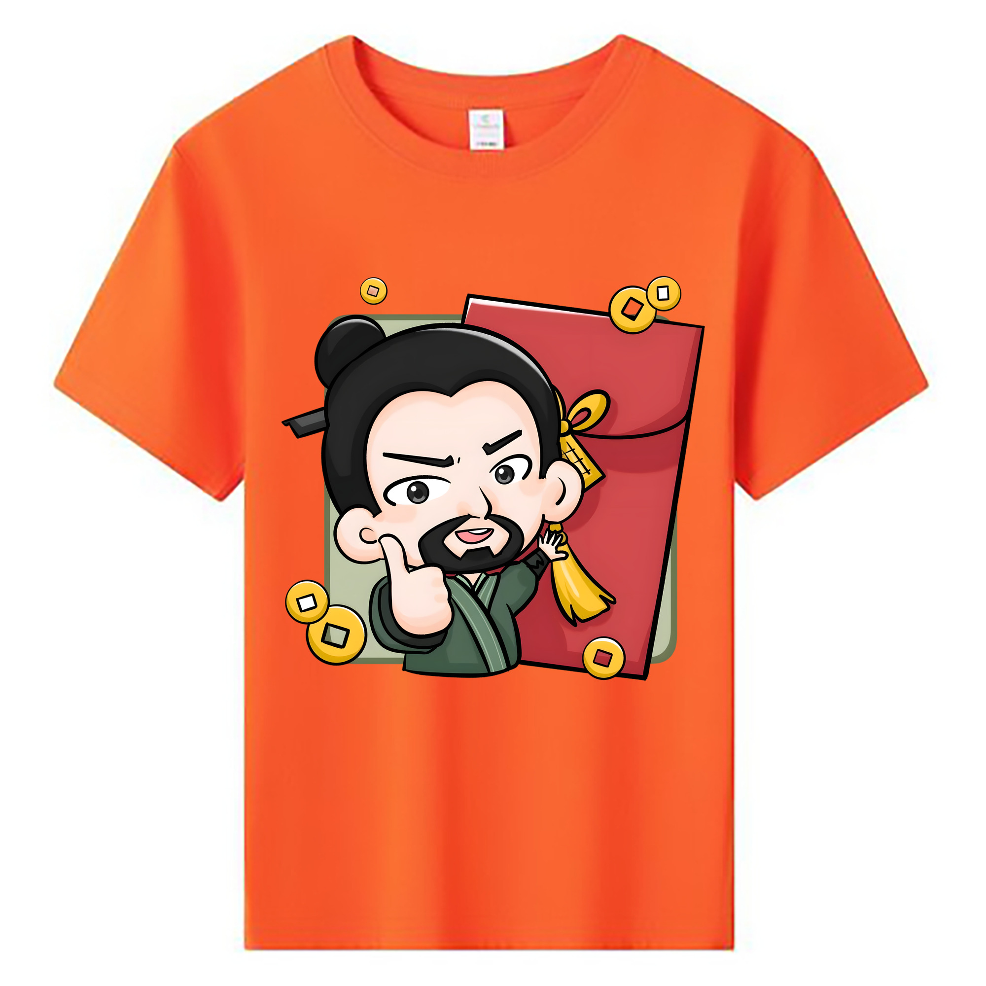（画像用） Ne Zha 2 ナタ 魔童の大暴れ 綿100％キッズTシャツ（フロントプリント）
