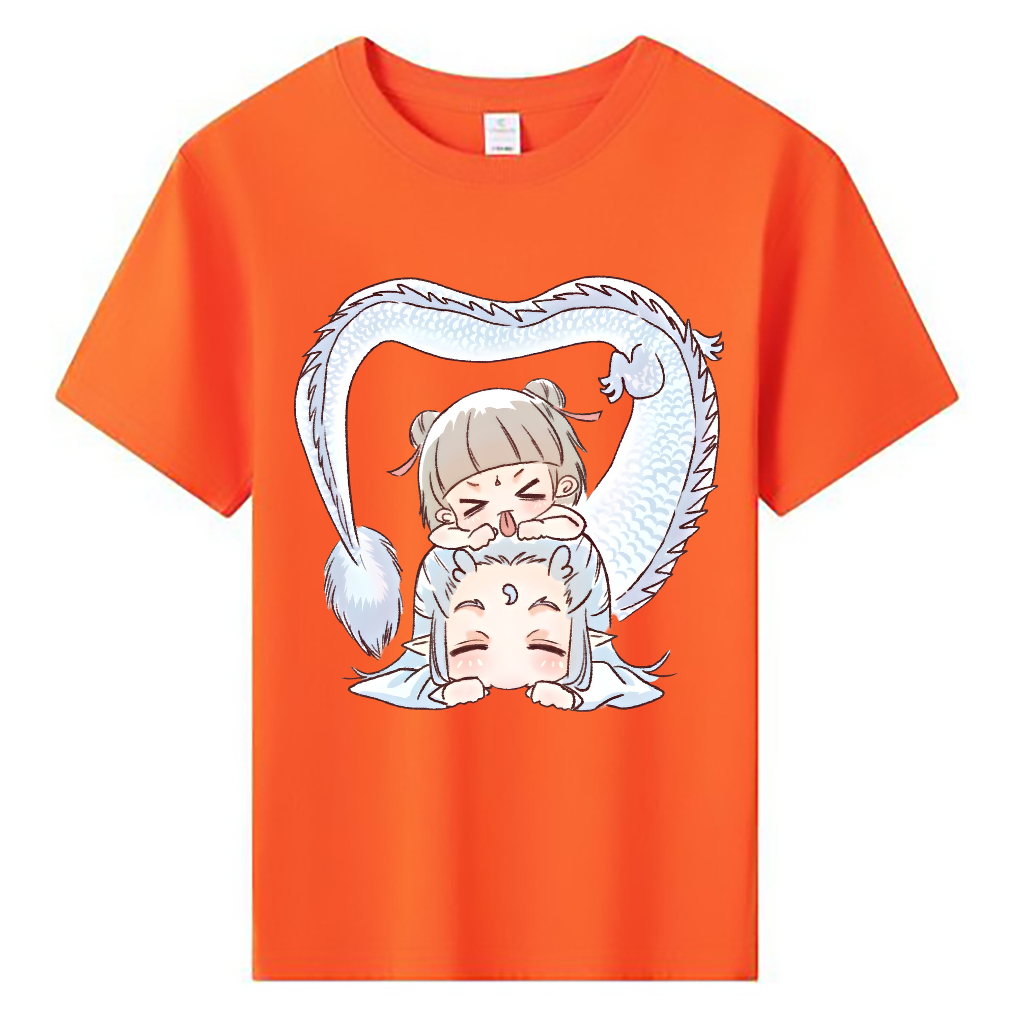 （画像用） Ne Zha 2 ナタ 魔童の大暴れ 綿100％キッズTシャツ（フロントプリント）