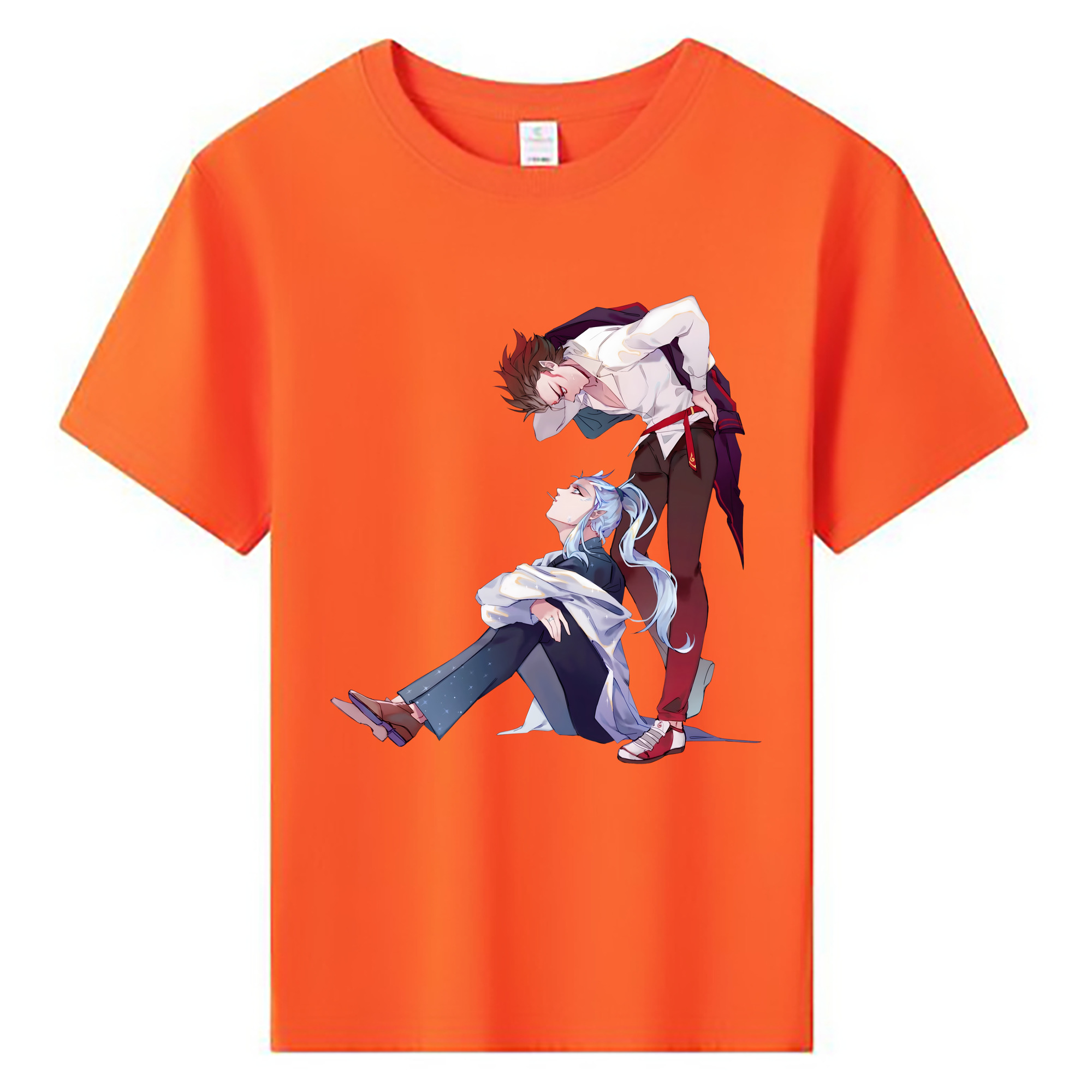（画像用） Ne Zha 2 ナタ 魔童の大暴れ 綿100％キッズTシャツ（フロントプリント）