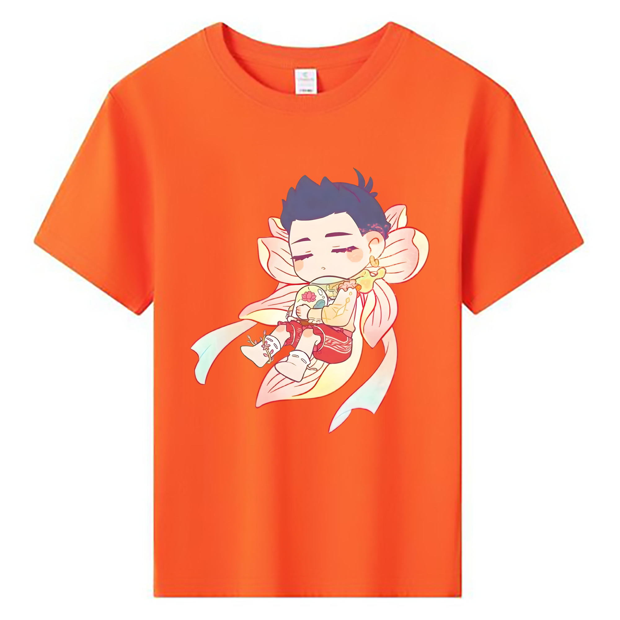 （画像用） Ne Zha 2 ナタ 魔童の大暴れ 綿100％キッズTシャツ（フロントプリント）