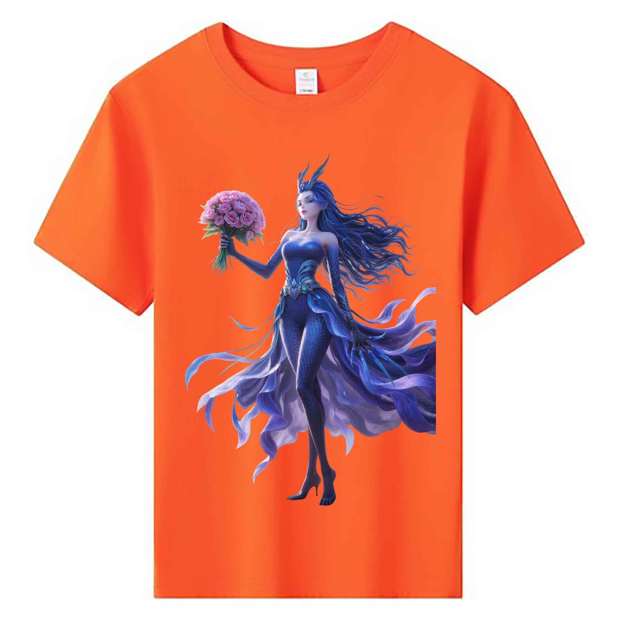 （画像用） Ne Zha 2 ナタ 魔童の大暴れ 綿100％キッズTシャツ（フロントプリント）