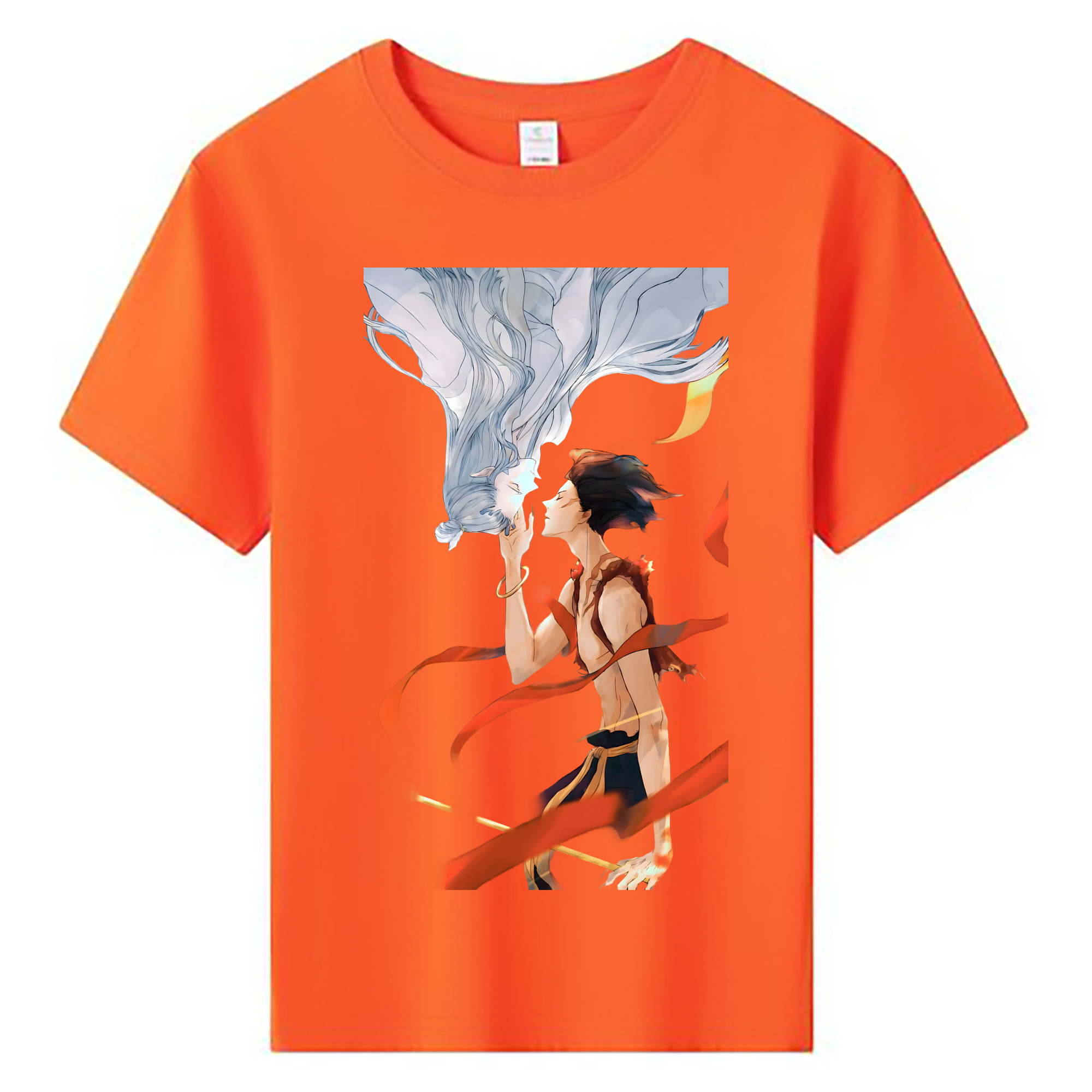 （画像用） Ne Zha 2 ナタ 魔童の大暴れ 綿100％キッズTシャツ（フロントプリント）