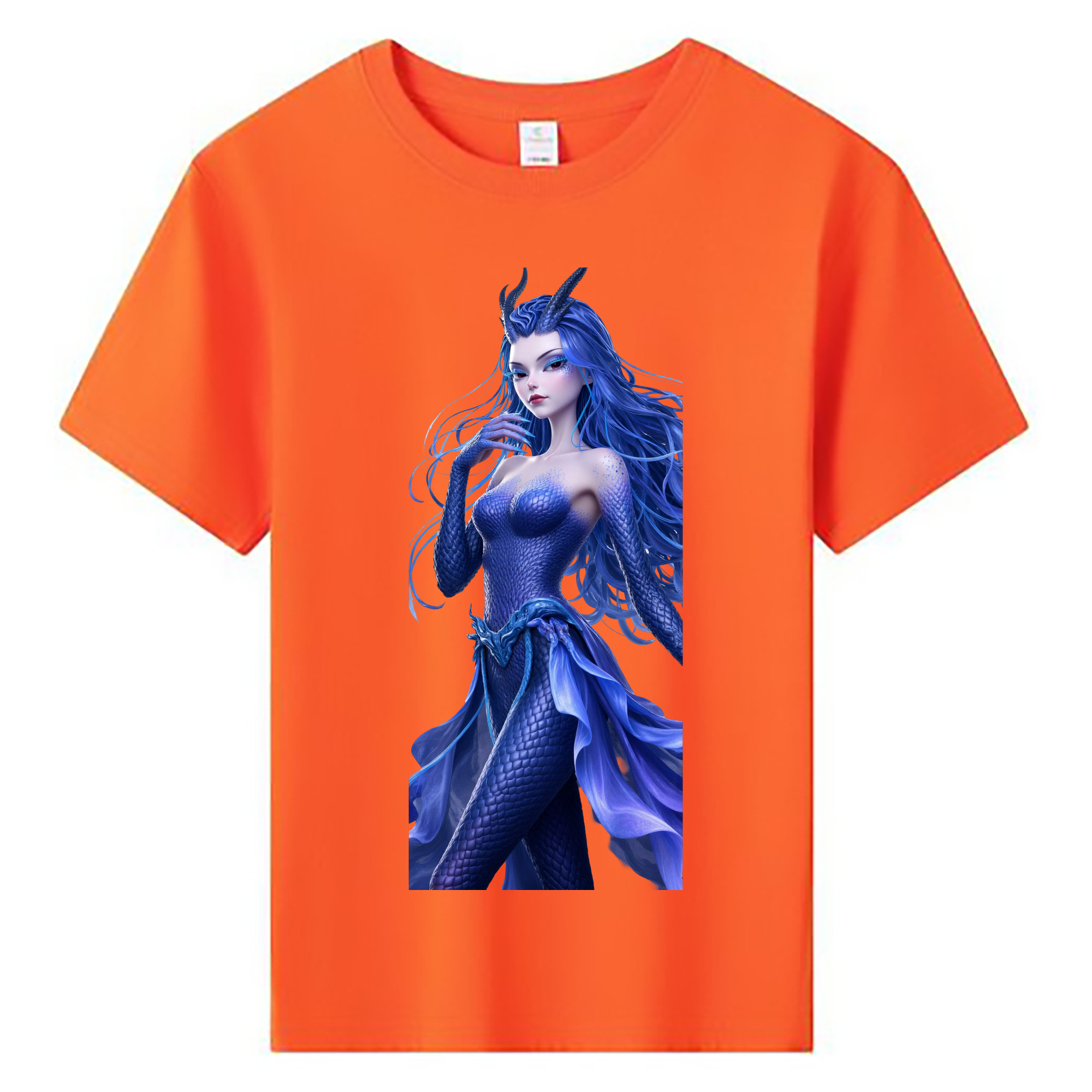 （画像用） Ne Zha 2 ナタ 魔童の大暴れ 綿100％キッズTシャツ（フロントプリント）