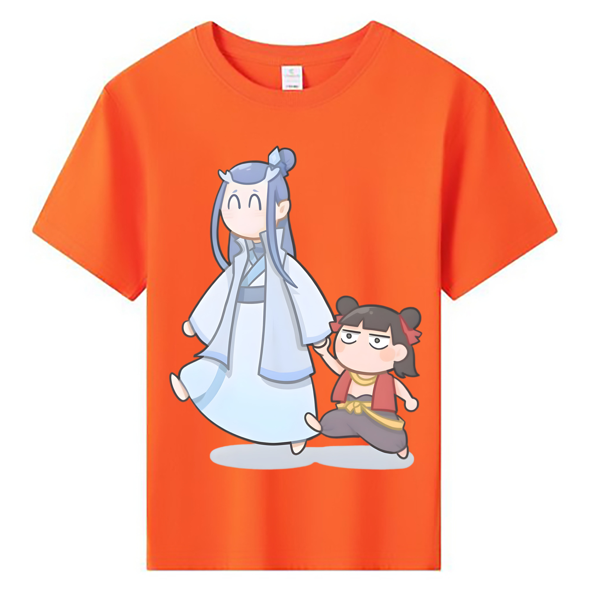 （画像用） Ne Zha 2 ナタ 魔童の大暴れ 綿100％キッズTシャツ（フロントプリント）