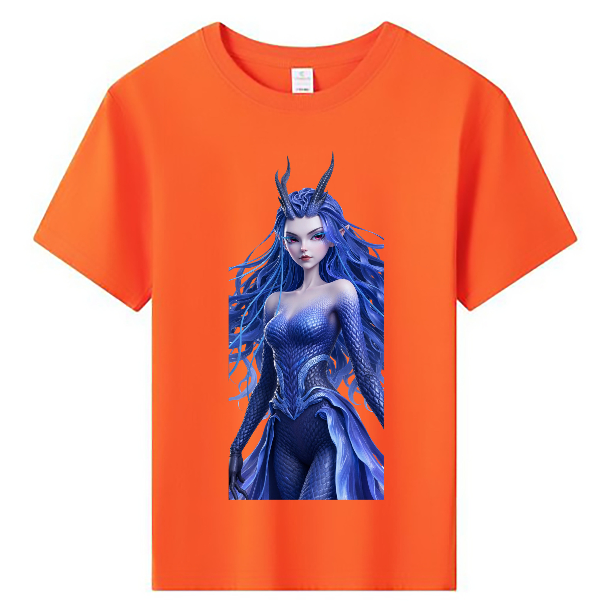（画像用） Ne Zha 2 ナタ 魔童の大暴れ 綿100％キッズTシャツ（フロントプリント）