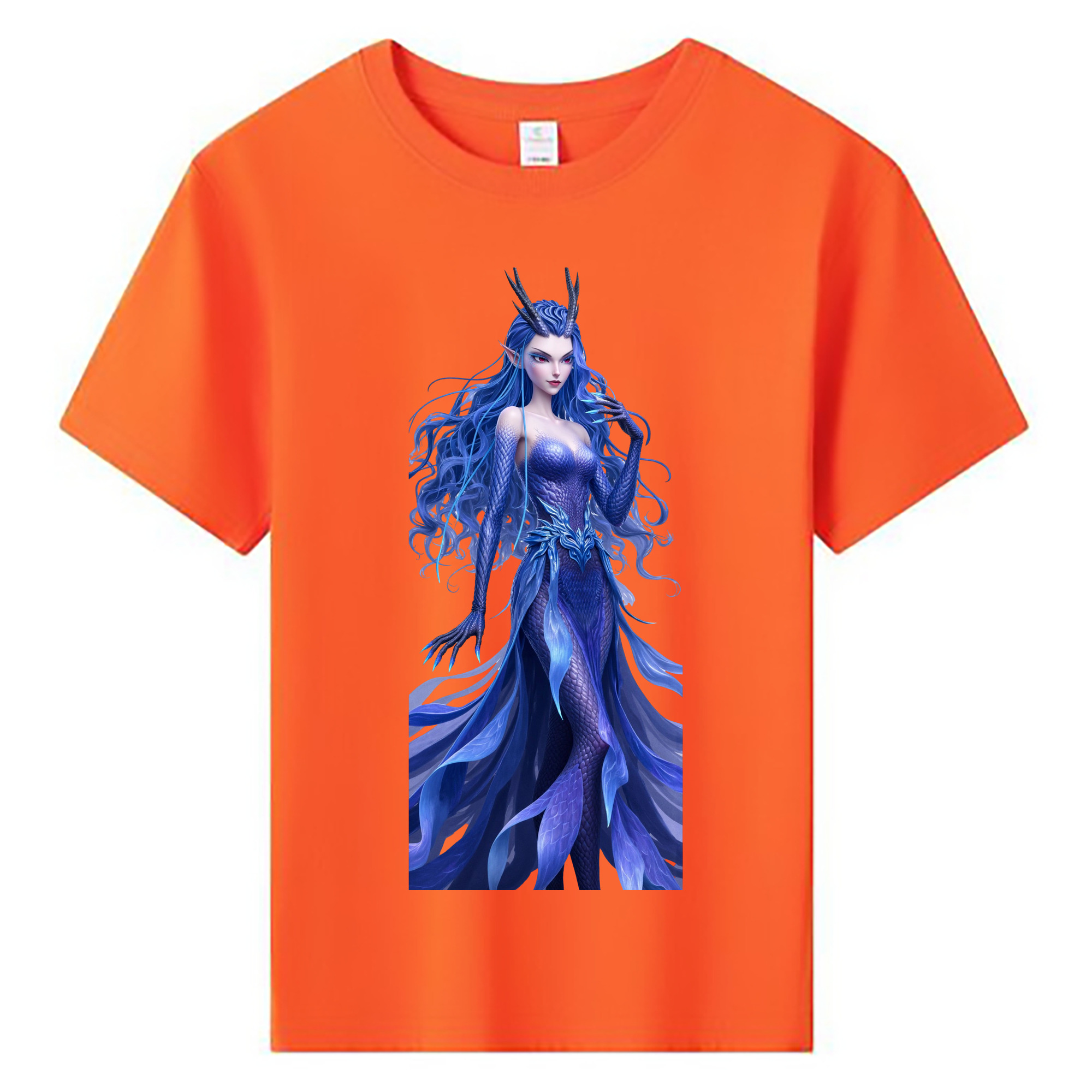 （画像用） Ne Zha 2 ナタ 魔童の大暴れ 綿100％キッズTシャツ（フロントプリント）