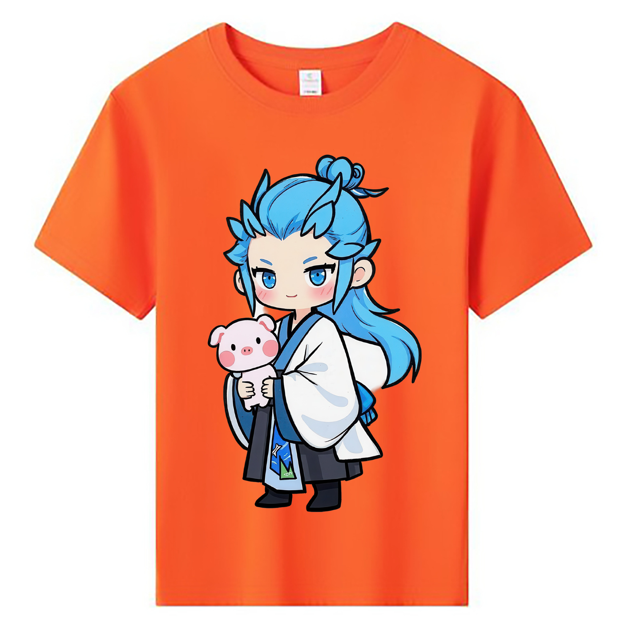 （画像用） Ne Zha 2 ナタ 魔童の大暴れ 綿100％キッズTシャツ（フロントプリント）