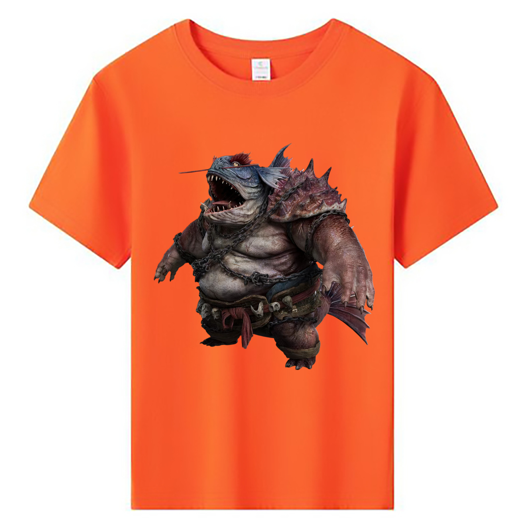 （画像用） Ne Zha 2 ナタ 魔童の大暴れ 綿100％キッズTシャツ（フロントプリント）