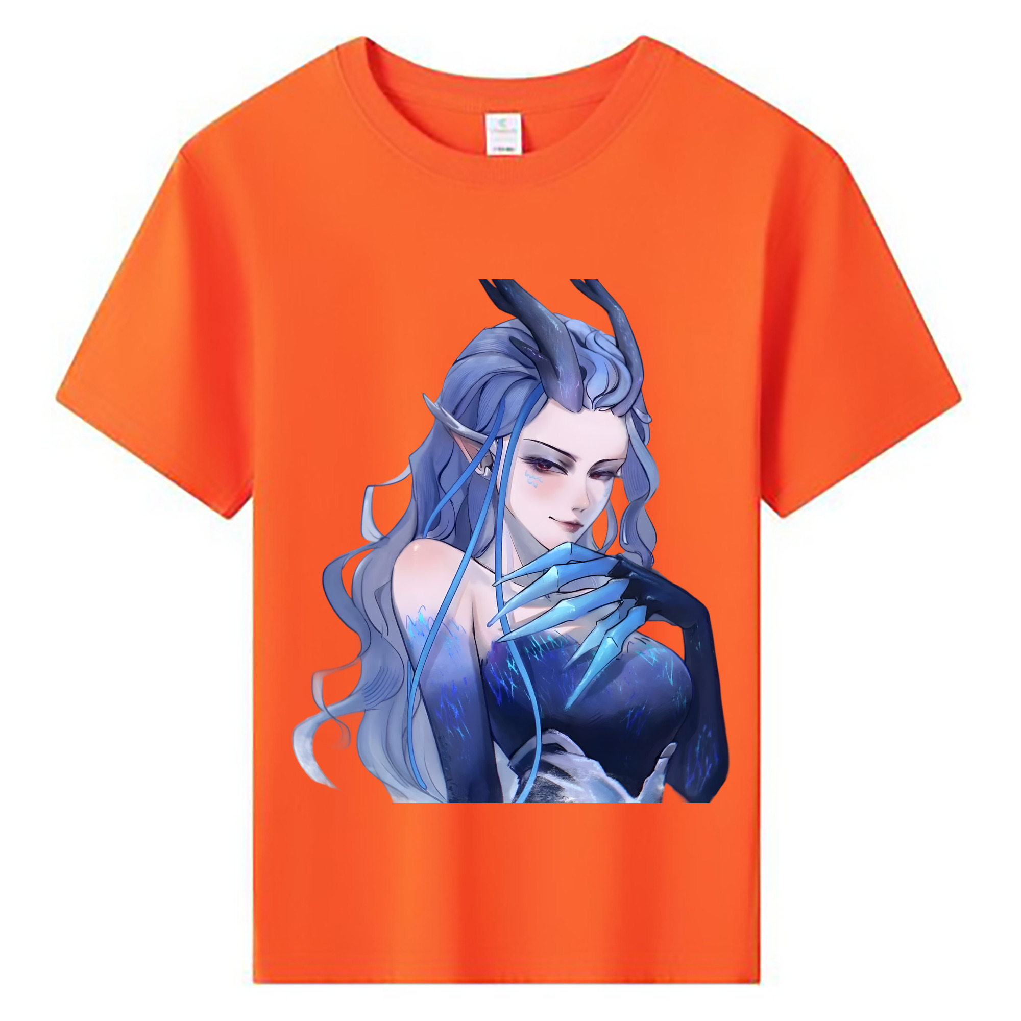 （画像用） Ne Zha 2 ナタ 魔童の大暴れ 綿100％キッズTシャツ（フロントプリント）