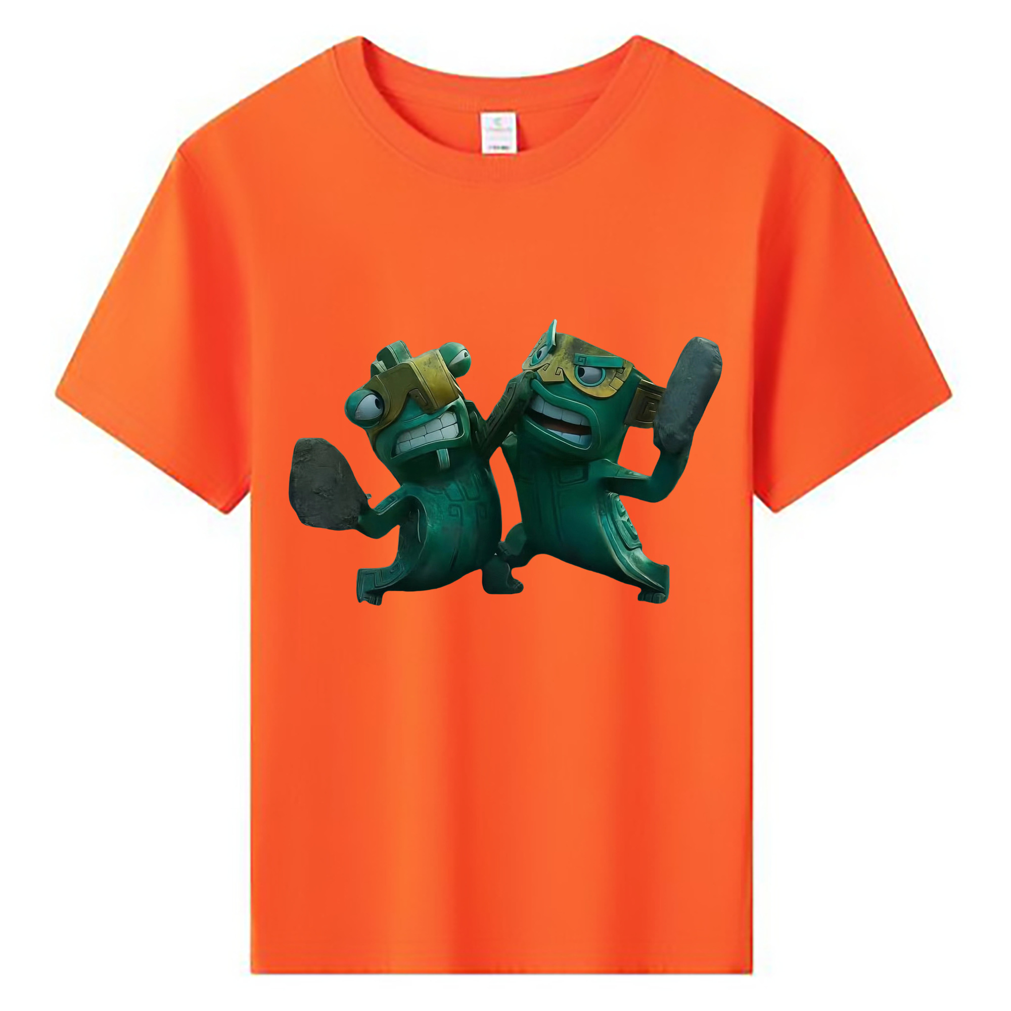（画像用） Ne Zha 2 ナタ 魔童の大暴れ 綿100％キッズTシャツ（フロントプリント）