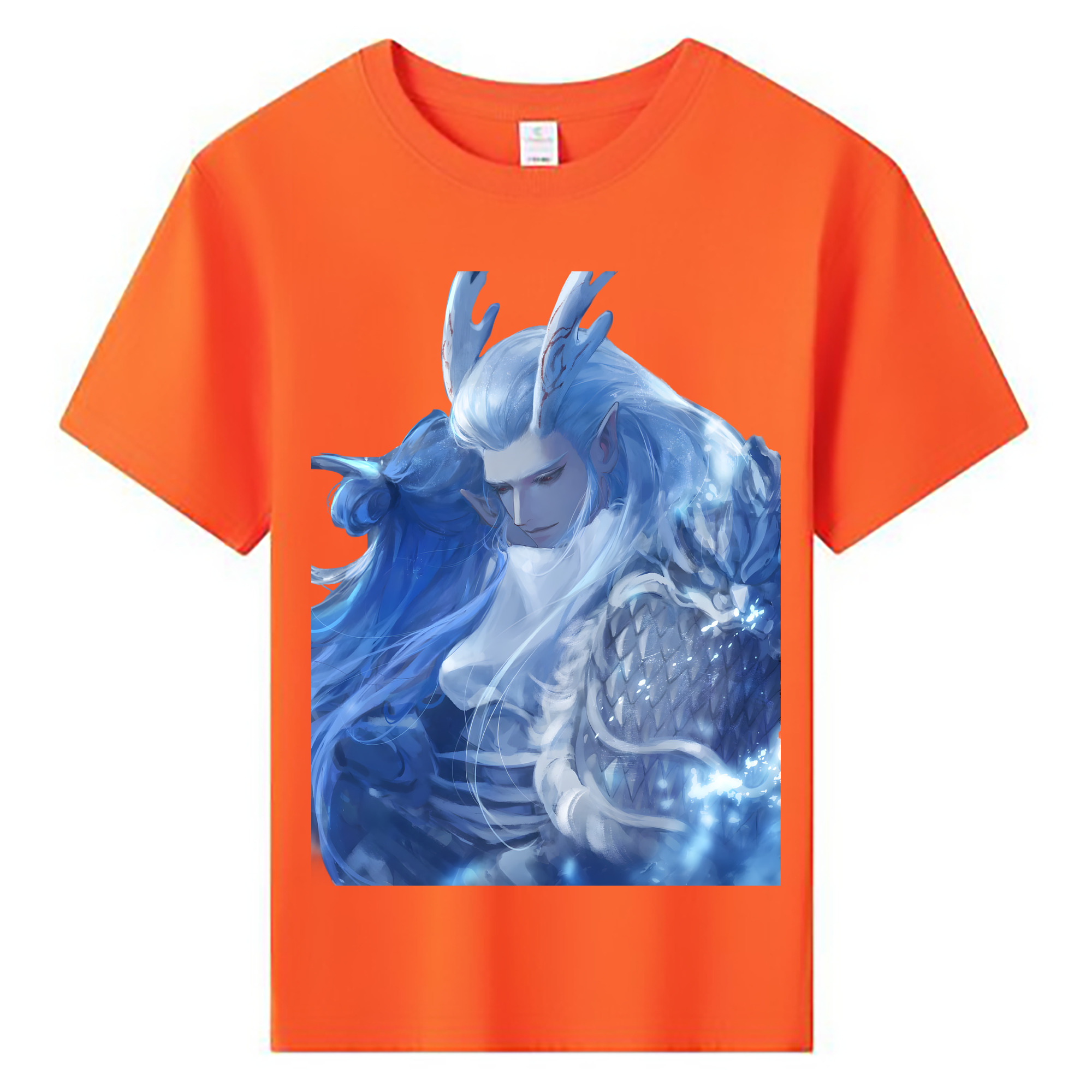 （画像用） Ne Zha 2 ナタ 魔童の大暴れ 綿100％キッズTシャツ（フロントプリント）