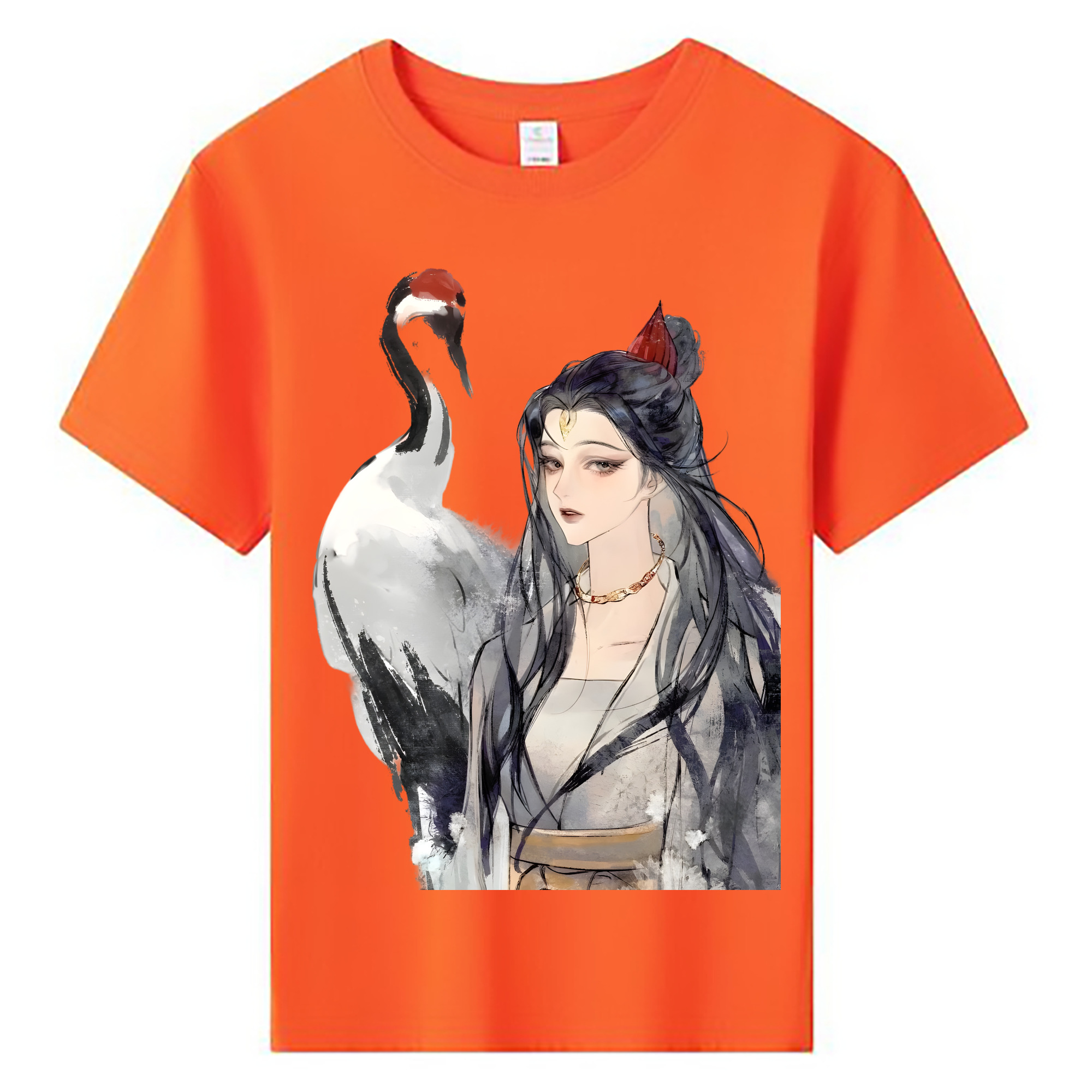（画像用） Ne Zha 2 ナタ 魔童の大暴れ 綿100％キッズTシャツ（フロントプリント）