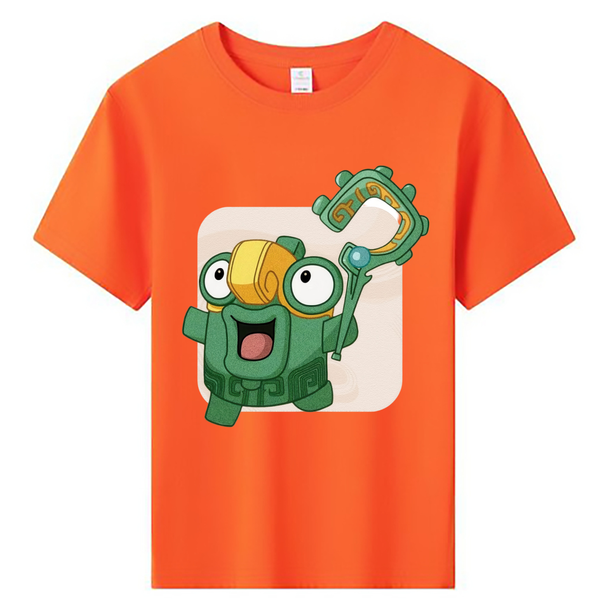 （画像用） Ne Zha 2 ナタ 魔童の大暴れ 綿100％キッズTシャツ（フロントプリント）