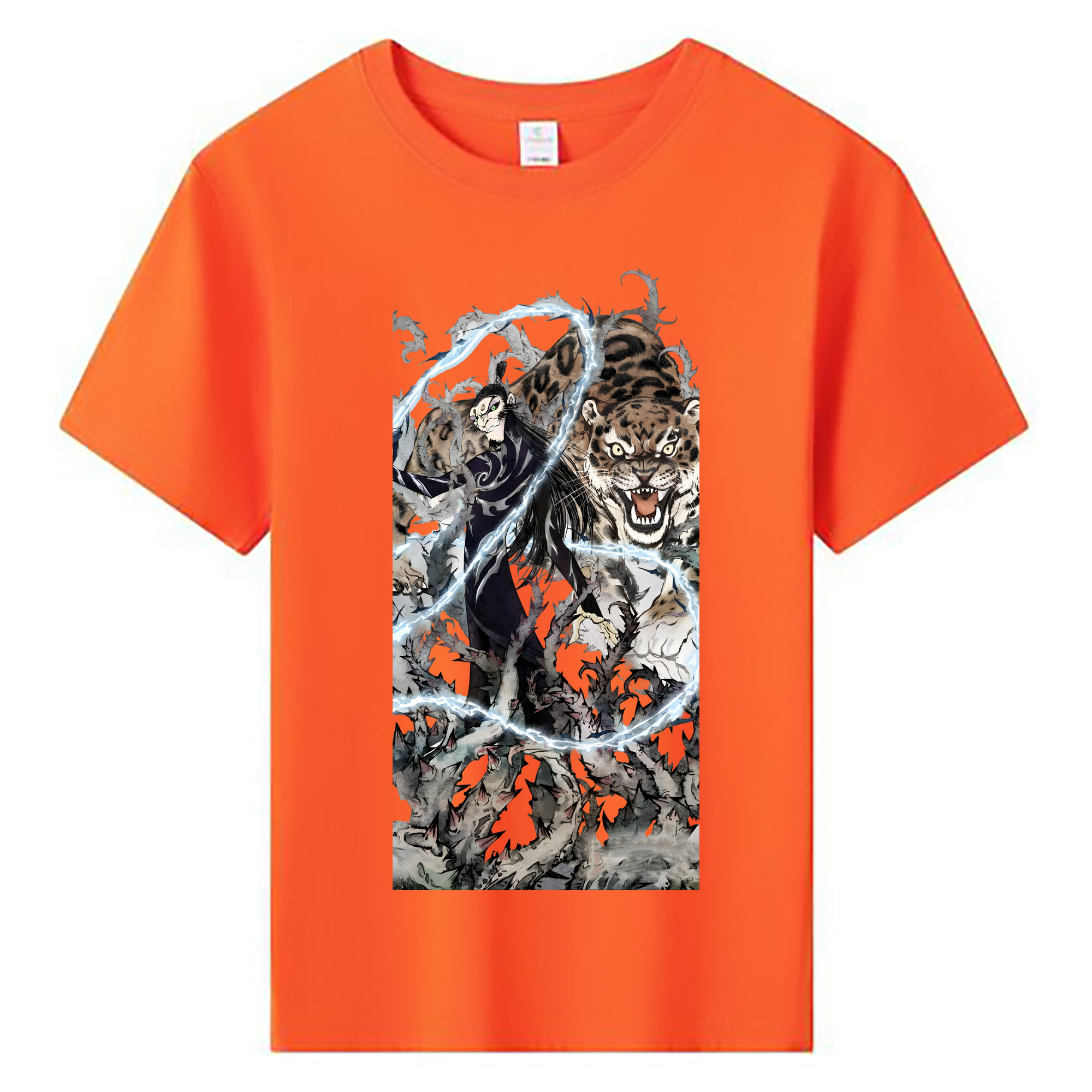 （画像用） Ne Zha 2 ナタ 魔童の大暴れ 綿100％キッズTシャツ（フロントプリント）
