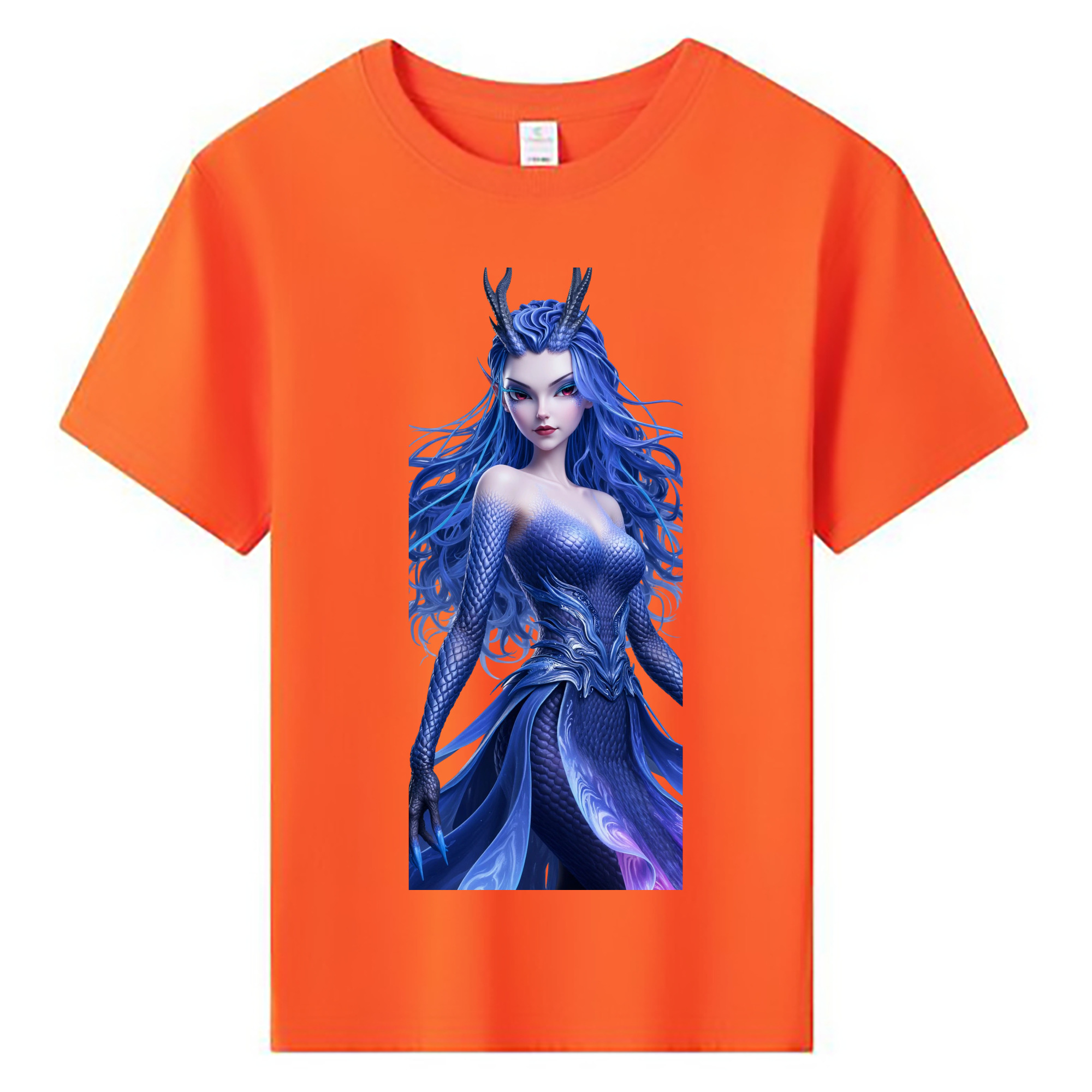 （画像用） Ne Zha 2 ナタ 魔童の大暴れ 綿100％キッズTシャツ（フロントプリント）