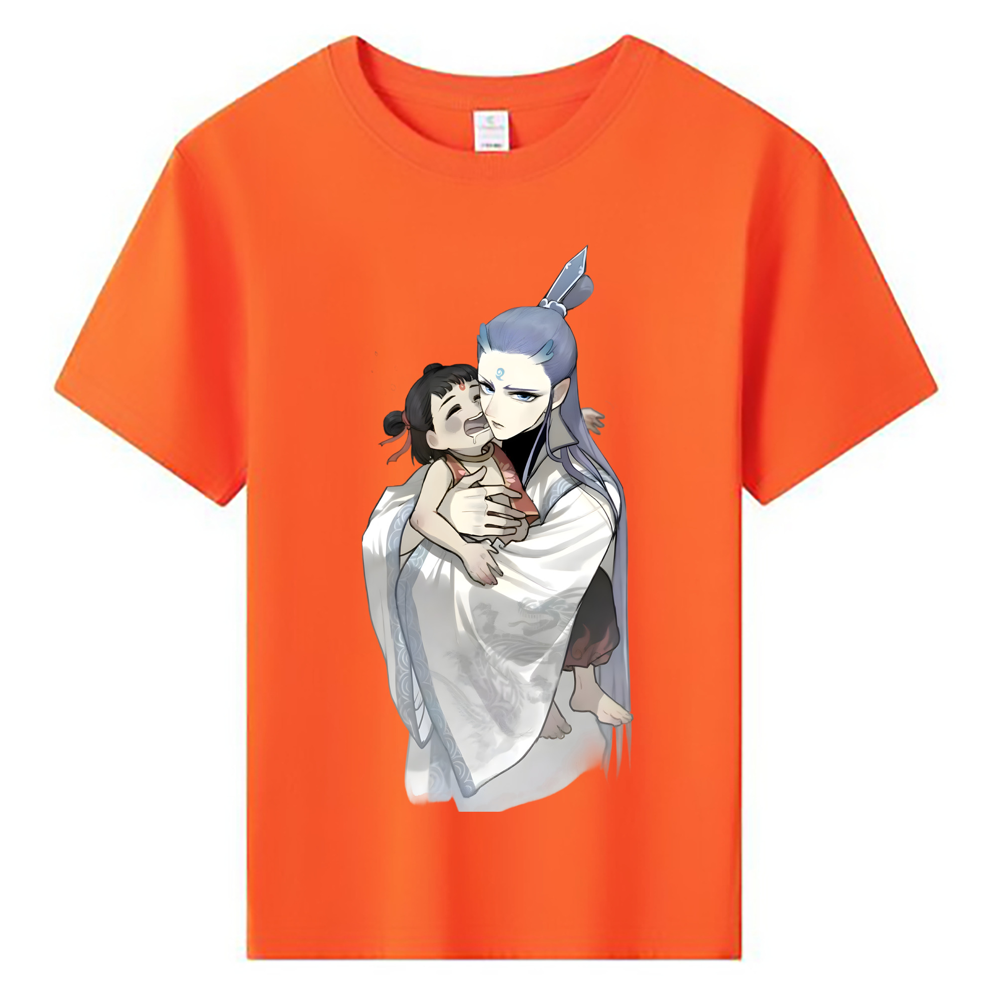 （画像用） Ne Zha 2 ナタ 魔童の大暴れ 綿100％キッズTシャツ（フロントプリント）