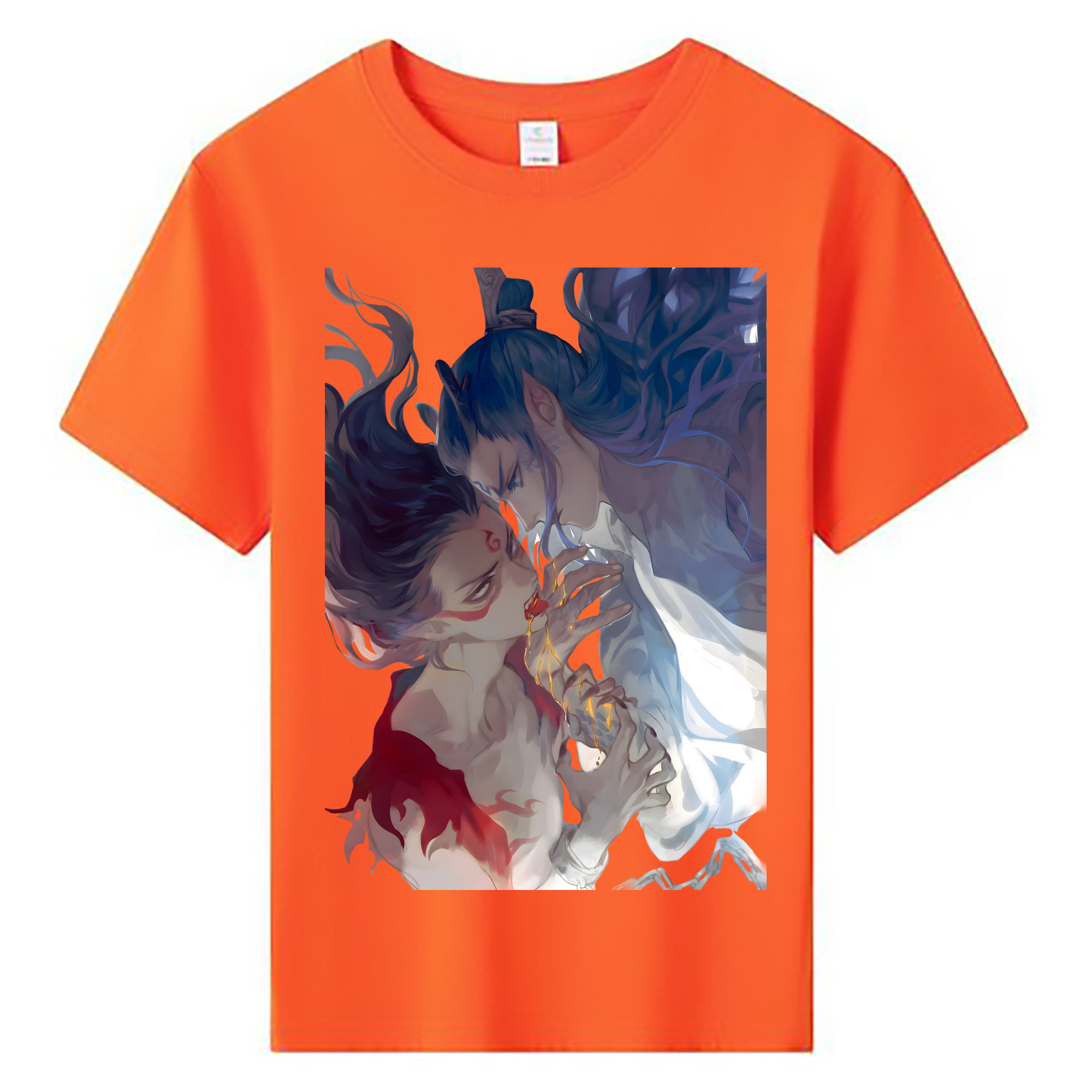 （画像用） Ne Zha 2 ナタ 魔童の大暴れ 綿100％キッズTシャツ（フロントプリント）