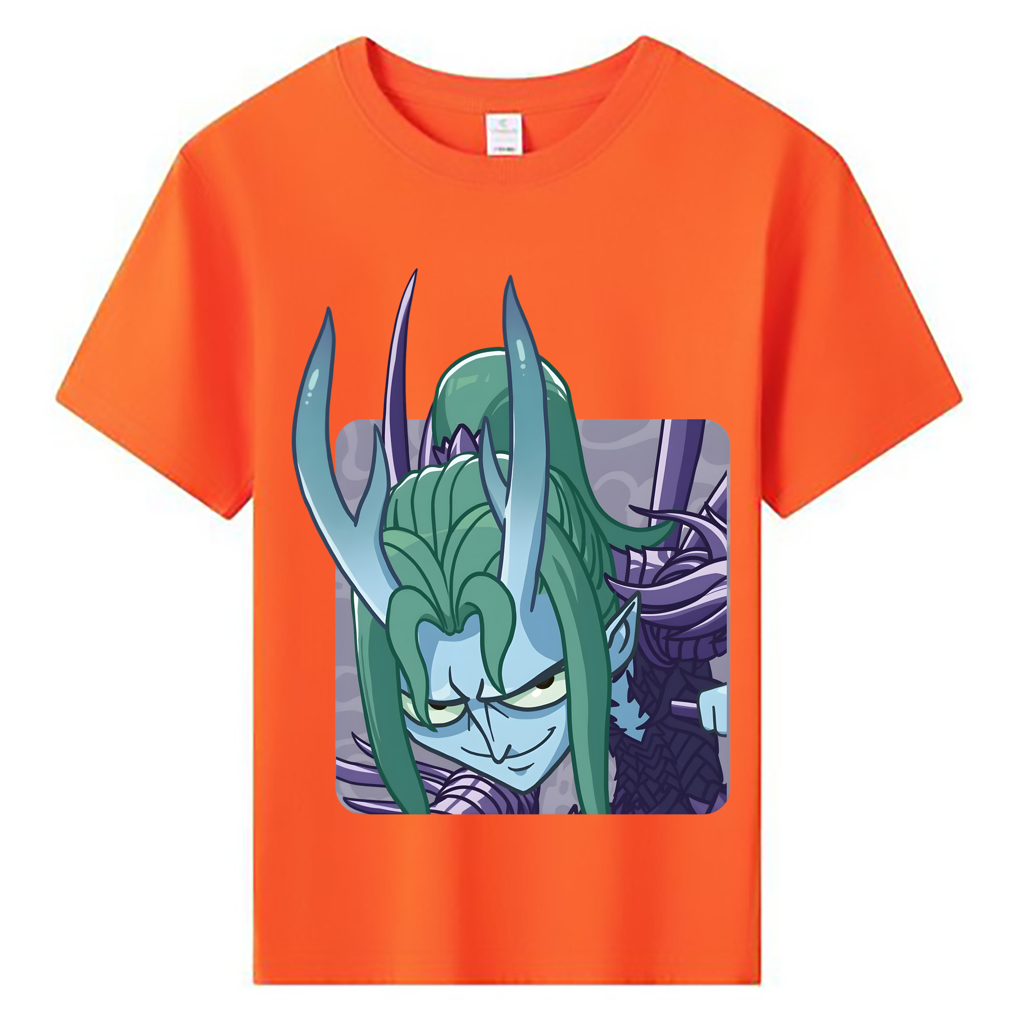 （画像用） Ne Zha 2 ナタ 魔童の大暴れ 綿100％キッズTシャツ（フロントプリント）