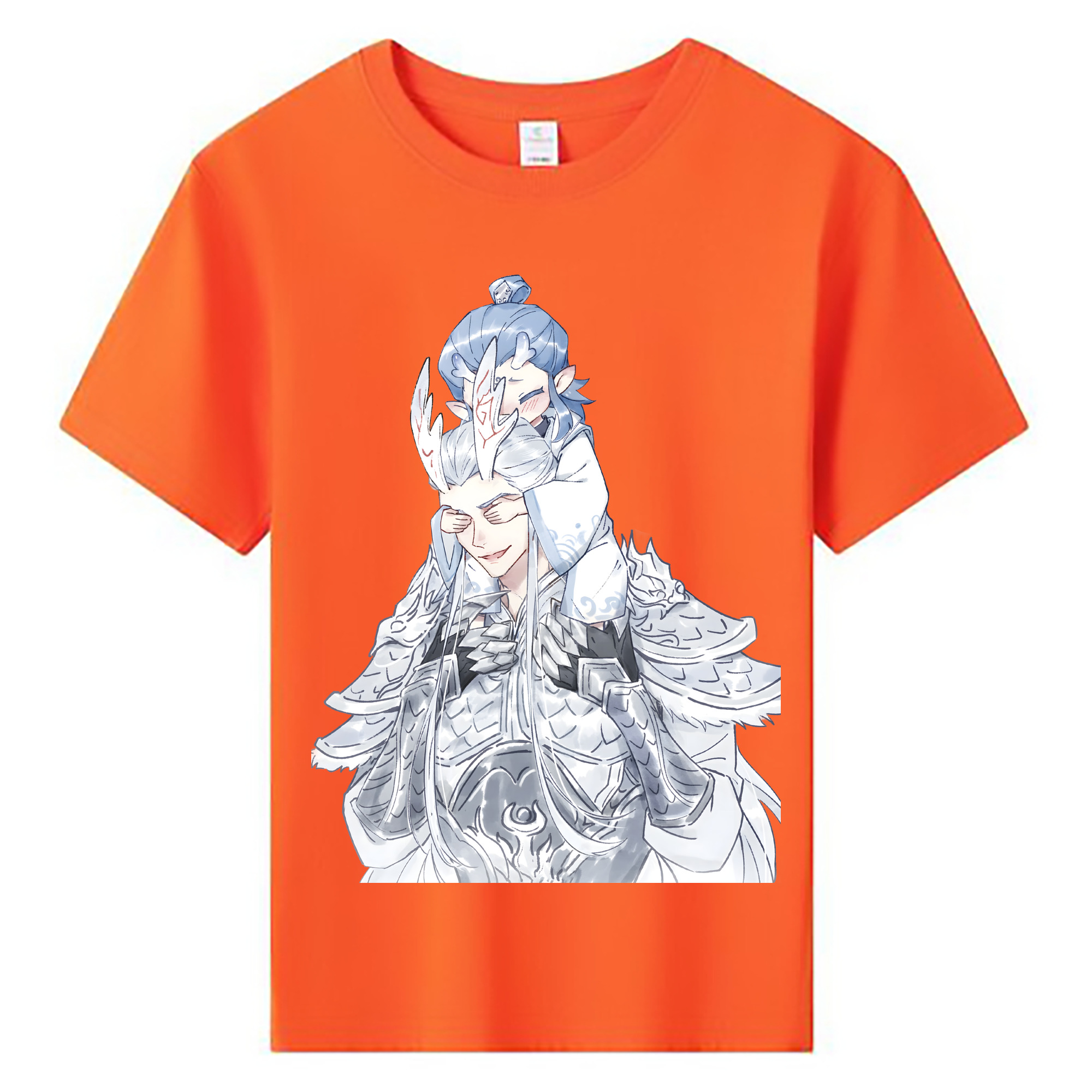 （画像用） Ne Zha 2 ナタ 魔童の大暴れ 綿100％キッズTシャツ（フロントプリント）