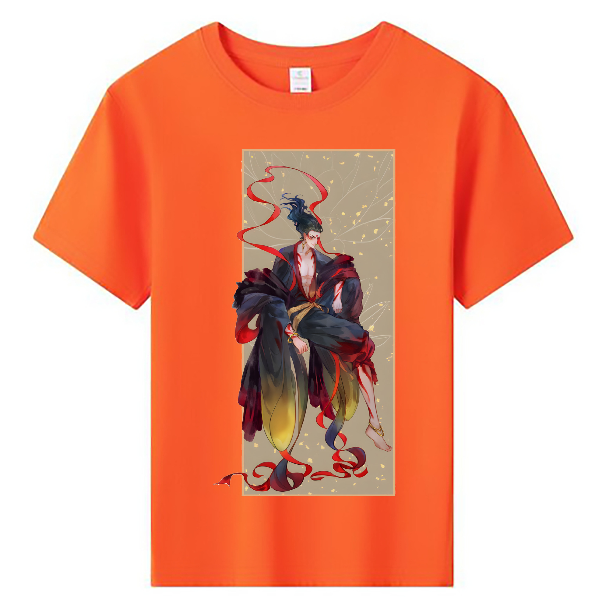（画像用） Ne Zha 2 ナタ 魔童の大暴れ 綿100％キッズTシャツ（フロントプリント）