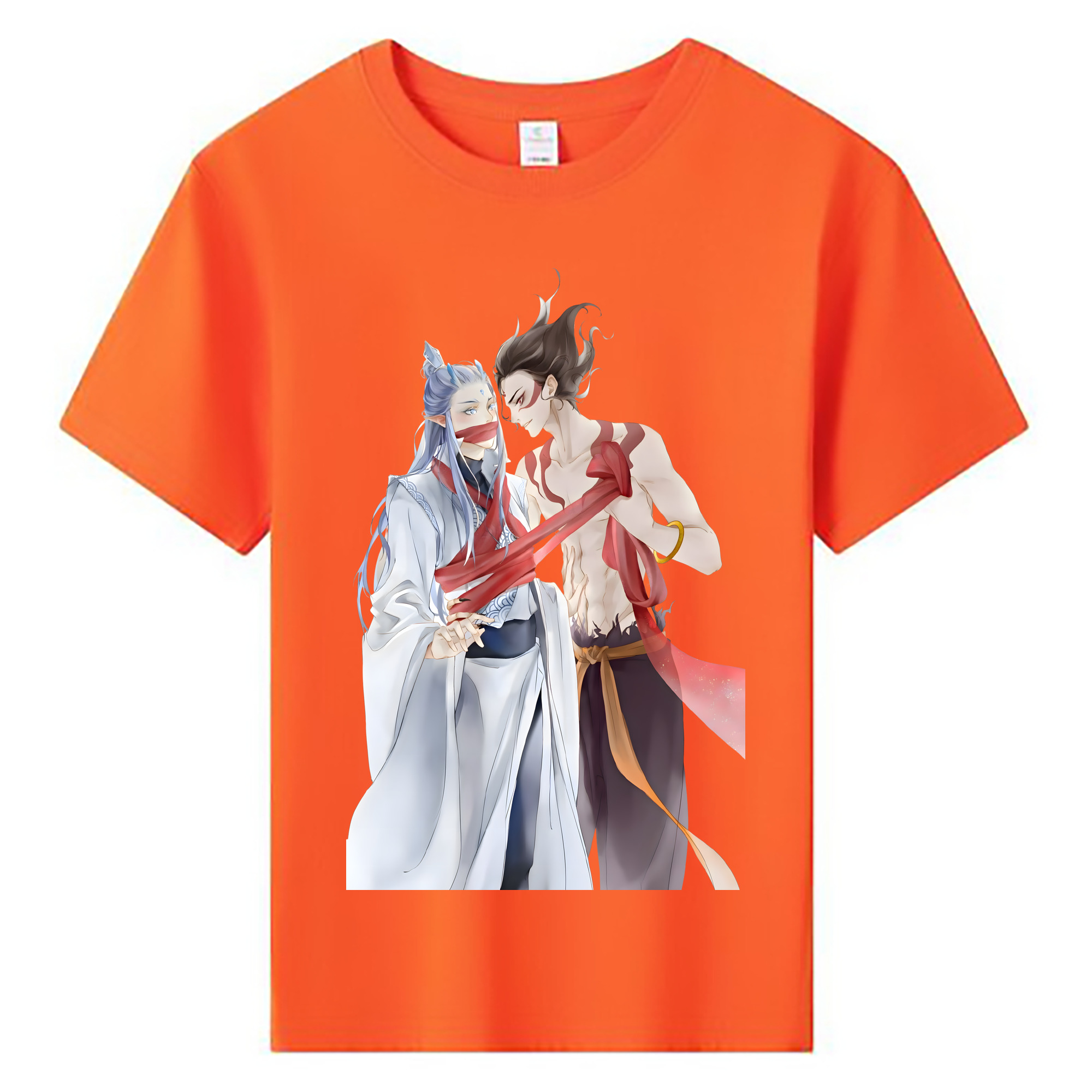 （画像用） Ne Zha 2 ナタ 魔童の大暴れ 綿100％キッズTシャツ（フロントプリント）