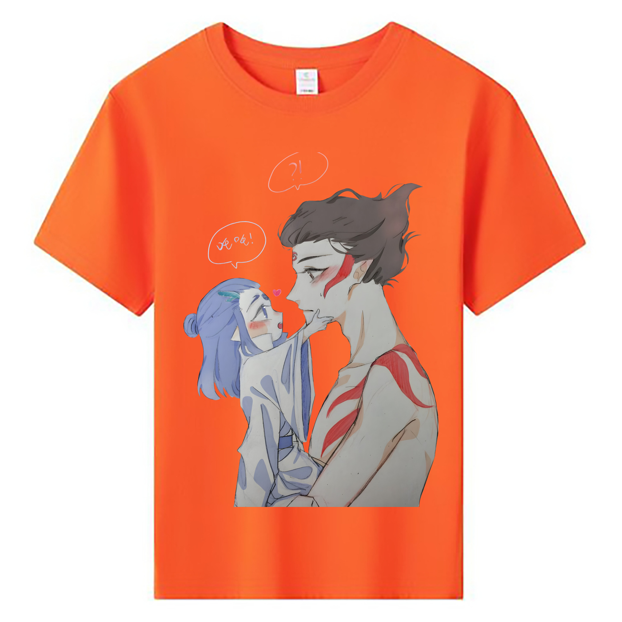 （画像用） Ne Zha 2 ナタ 魔童の大暴れ 綿100％キッズTシャツ（フロントプリント）