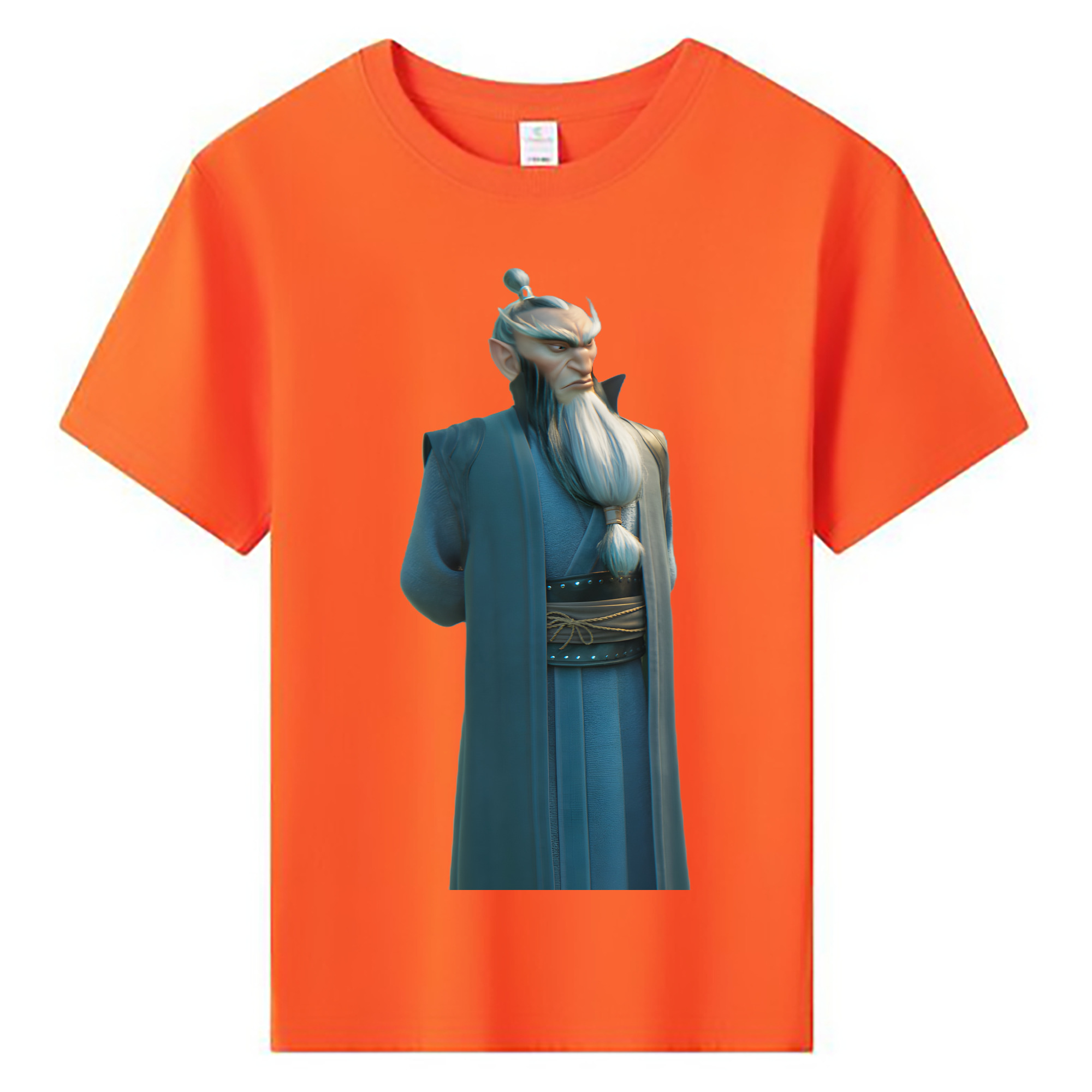 （画像用） Ne Zha 2 ナタ 魔童の大暴れ 綿100％キッズTシャツ（フロントプリント）