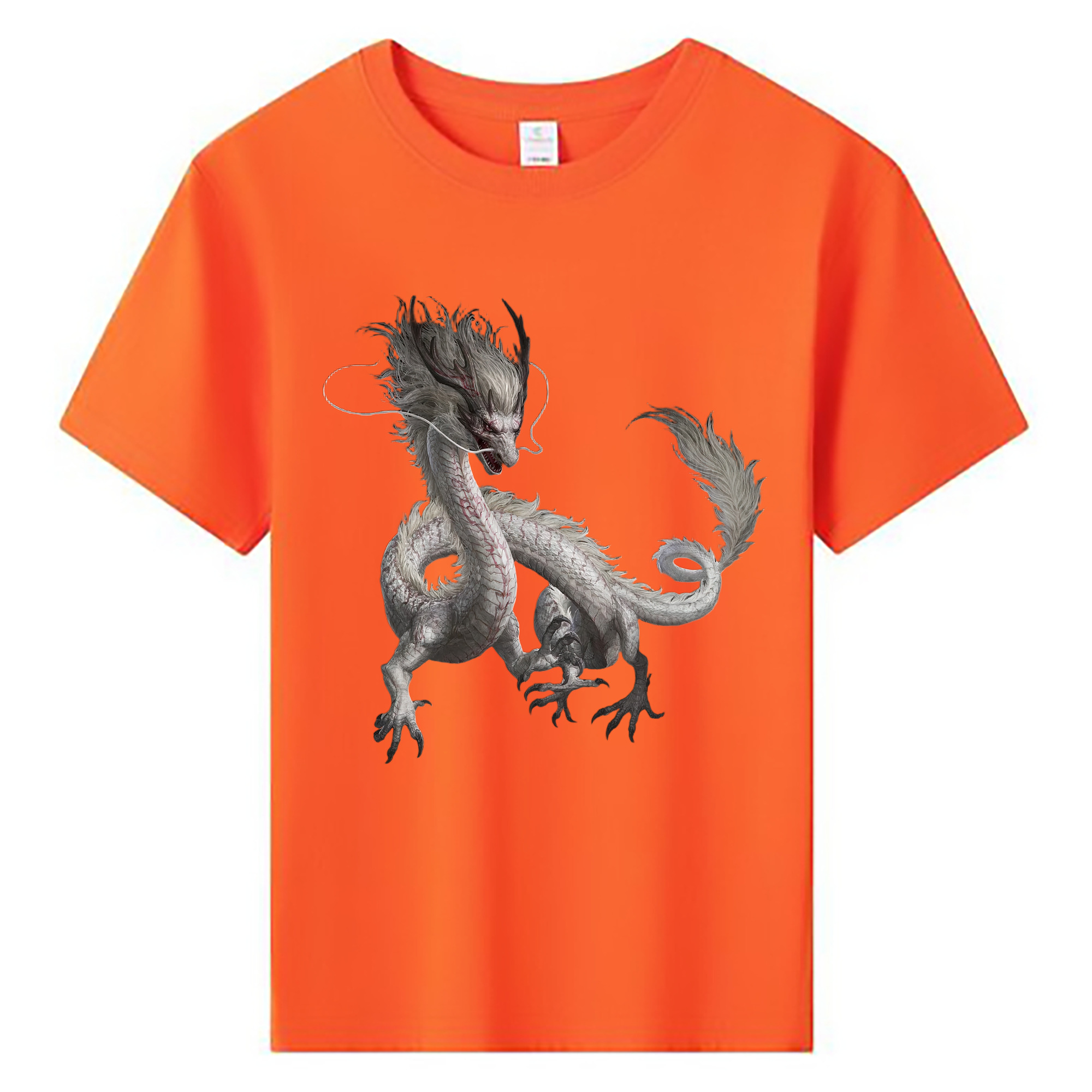 （画像用） Ne Zha 2 ナタ 魔童の大暴れ 綿100％キッズTシャツ（フロントプリント）