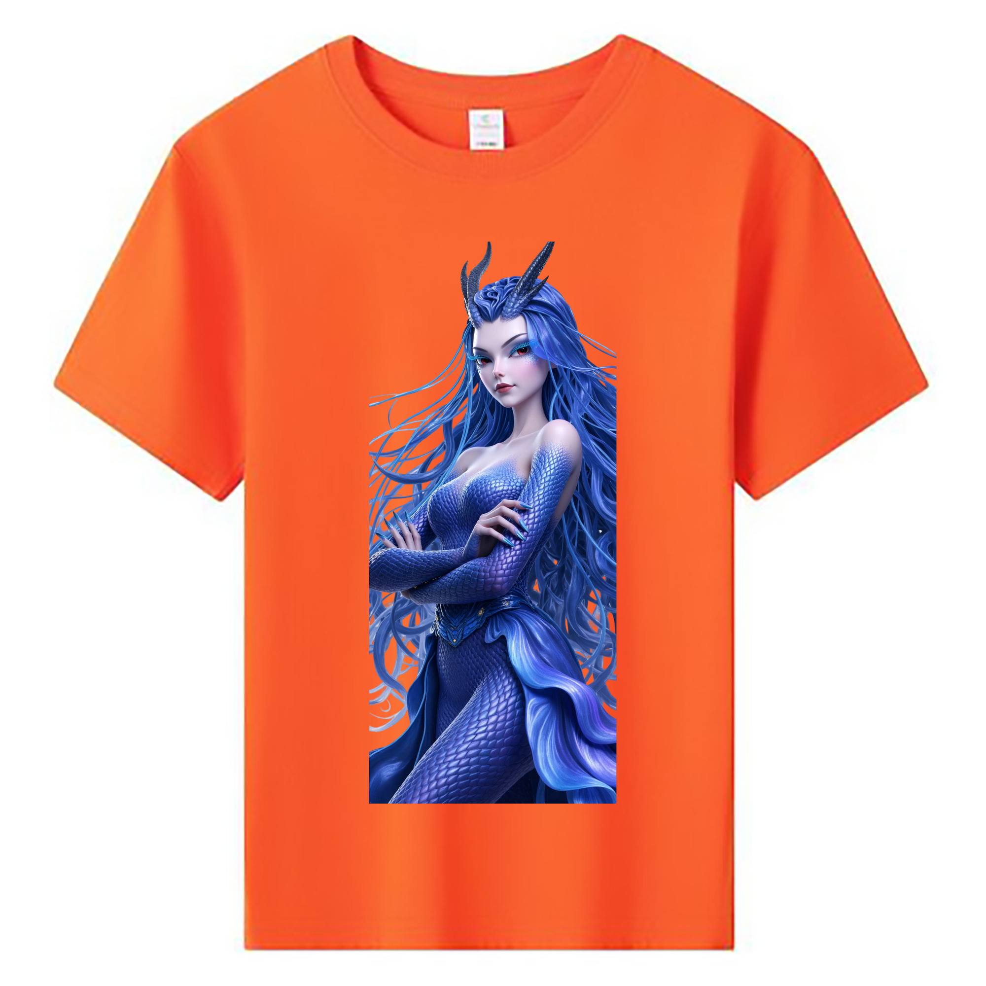 （画像用） Ne Zha 2 ナタ 魔童の大暴れ 綿100％キッズTシャツ（フロントプリント）