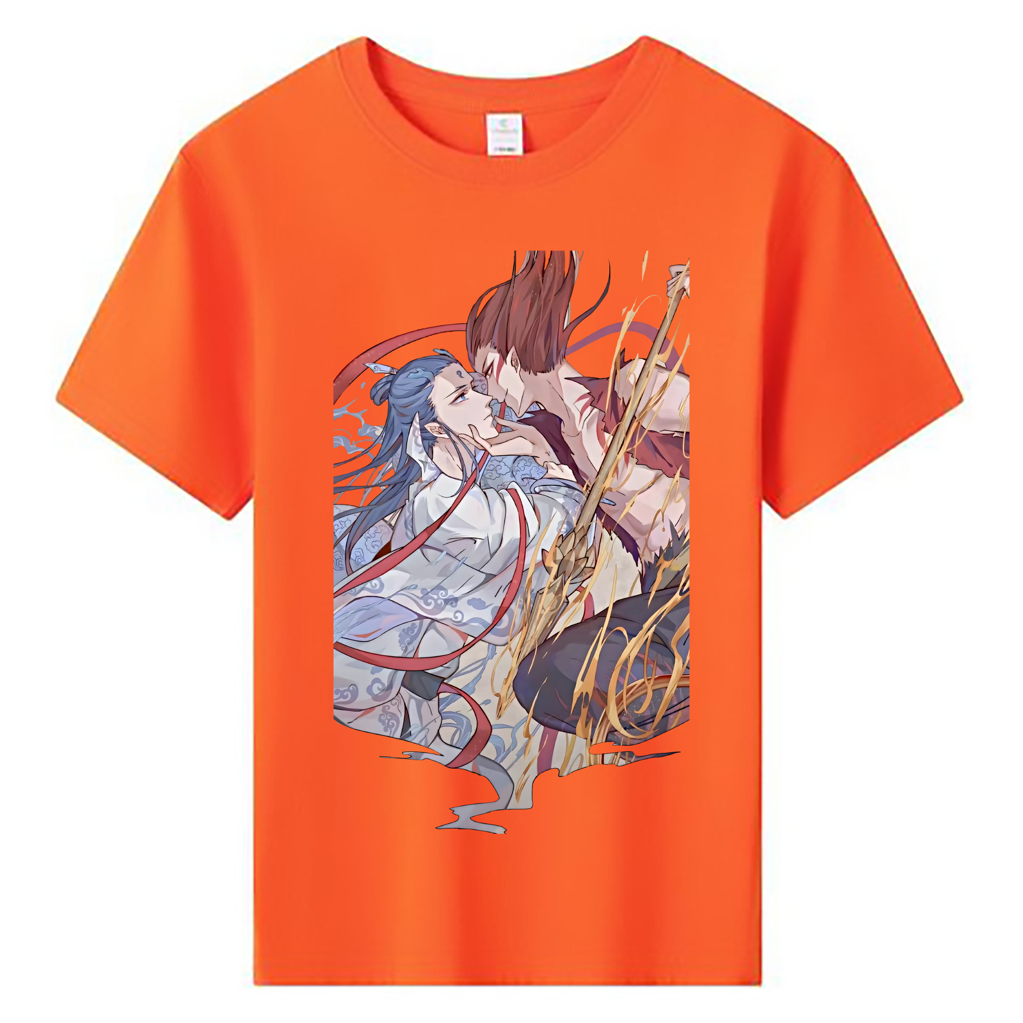 （画像用） Ne Zha 2 ナタ 魔童の大暴れ 綿100％キッズTシャツ（フロントプリント）
