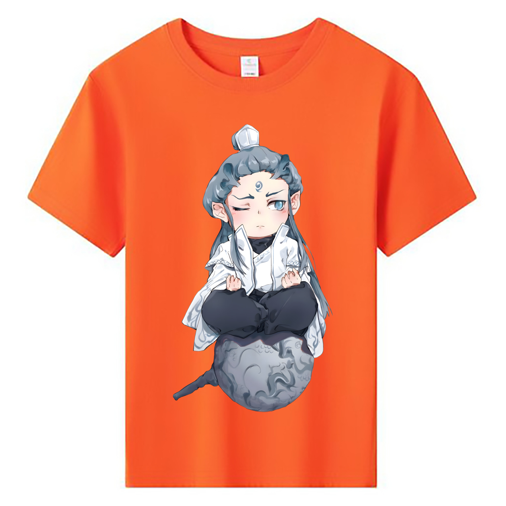 （画像用） Ne Zha 2 ナタ 魔童の大暴れ 綿100％キッズTシャツ（フロントプリント）