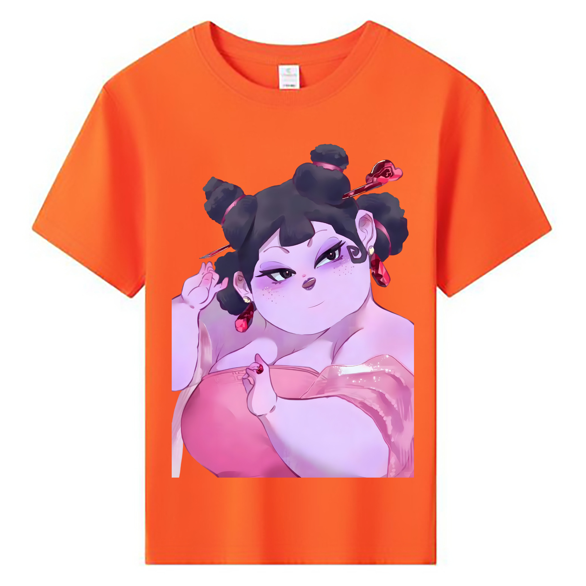 （画像用） Ne Zha 2 ナタ 魔童の大暴れ 綿100％キッズTシャツ（フロントプリント）