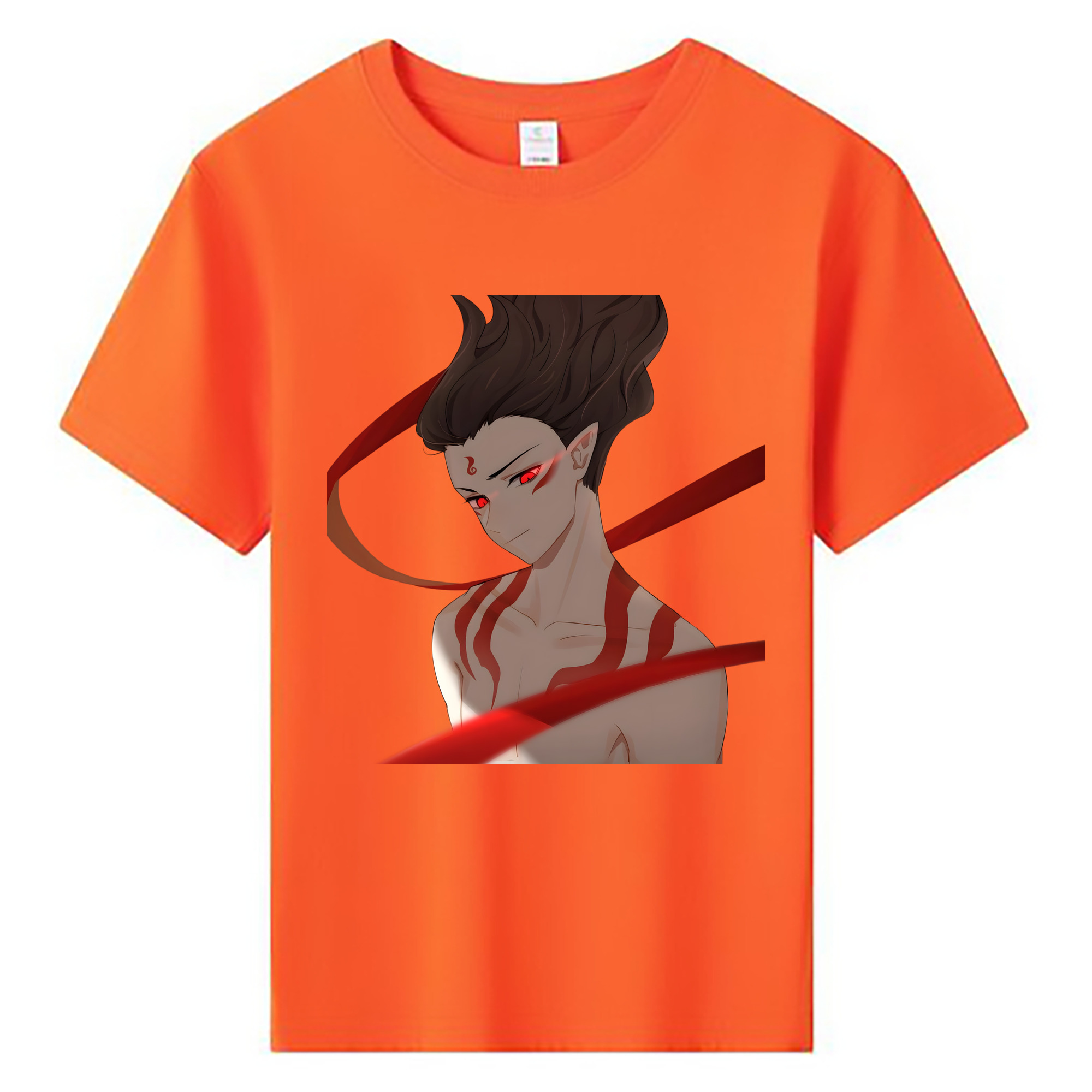 （画像用） Ne Zha 2 ナタ 魔童の大暴れ 綿100％キッズTシャツ（フロントプリント）