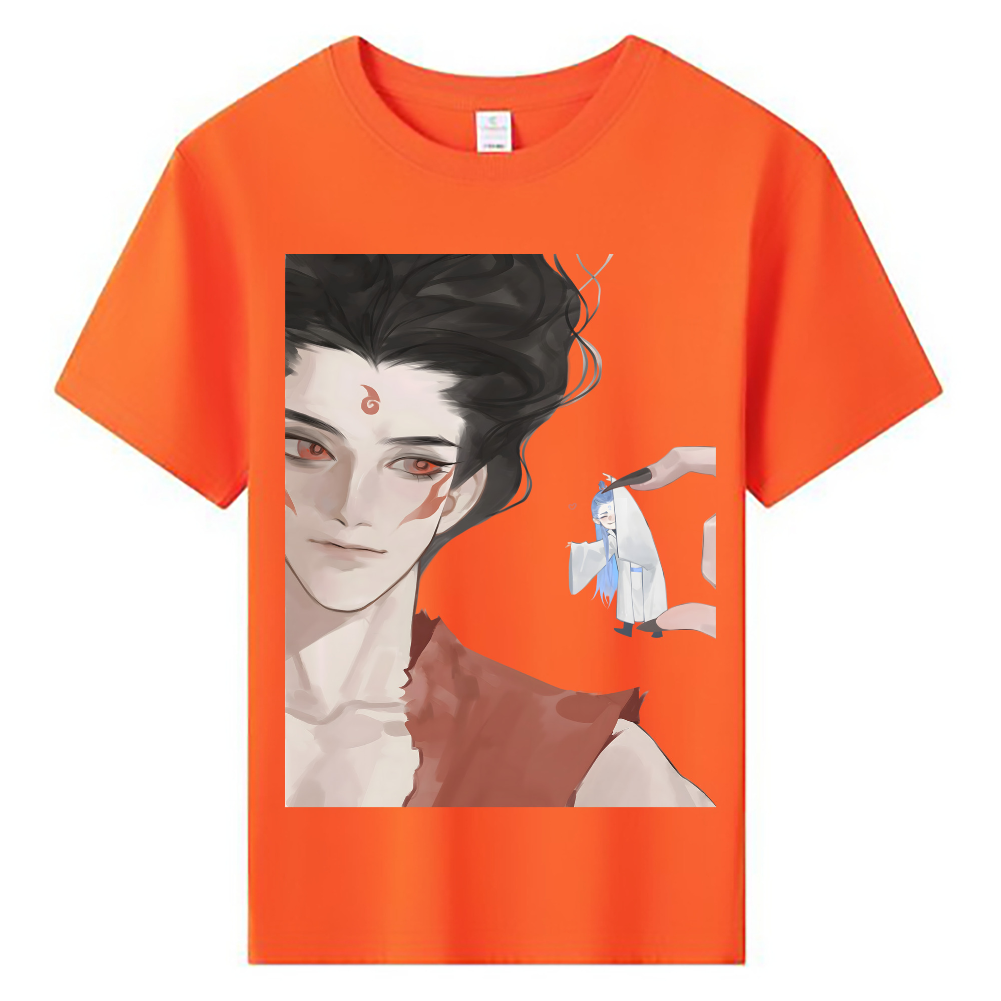 （画像用） Ne Zha 2 ナタ 魔童の大暴れ 綿100％キッズTシャツ（フロントプリント）