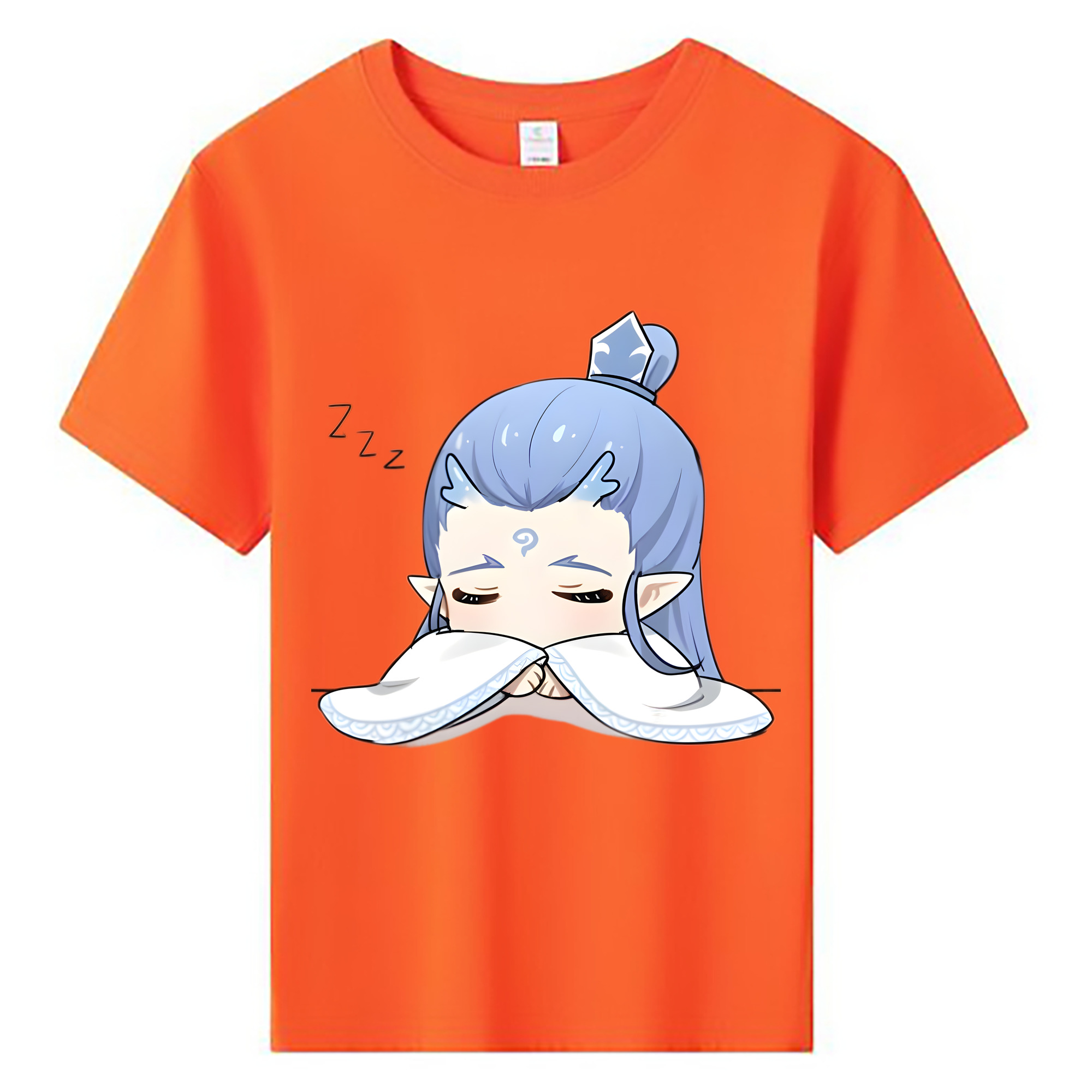 （画像用） Ne Zha 2 ナタ 魔童の大暴れ 綿100％キッズTシャツ（フロントプリント）