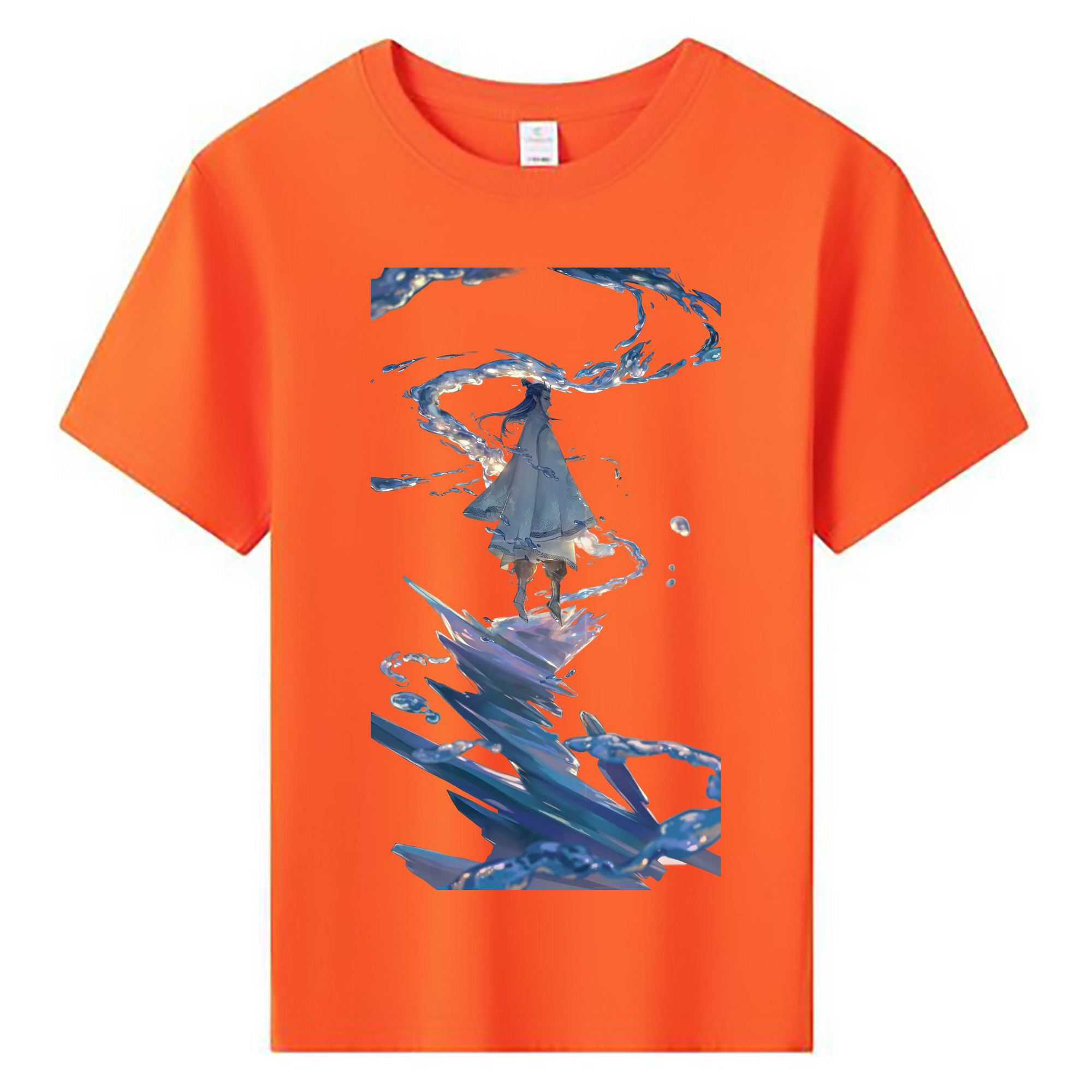 （画像用） Ne Zha 2 ナタ 魔童の大暴れ 綿100％キッズTシャツ（フロントプリント）