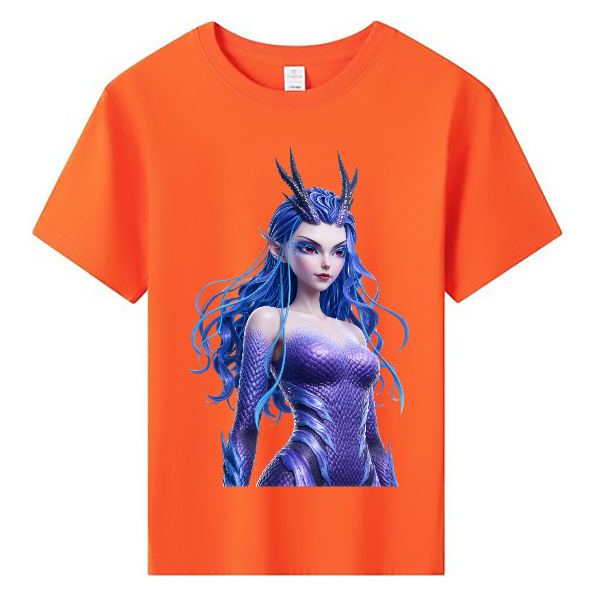 （画像用） Ne Zha 2 ナタ 魔童の大暴れ 綿100％キッズTシャツ（フロントプリント）
