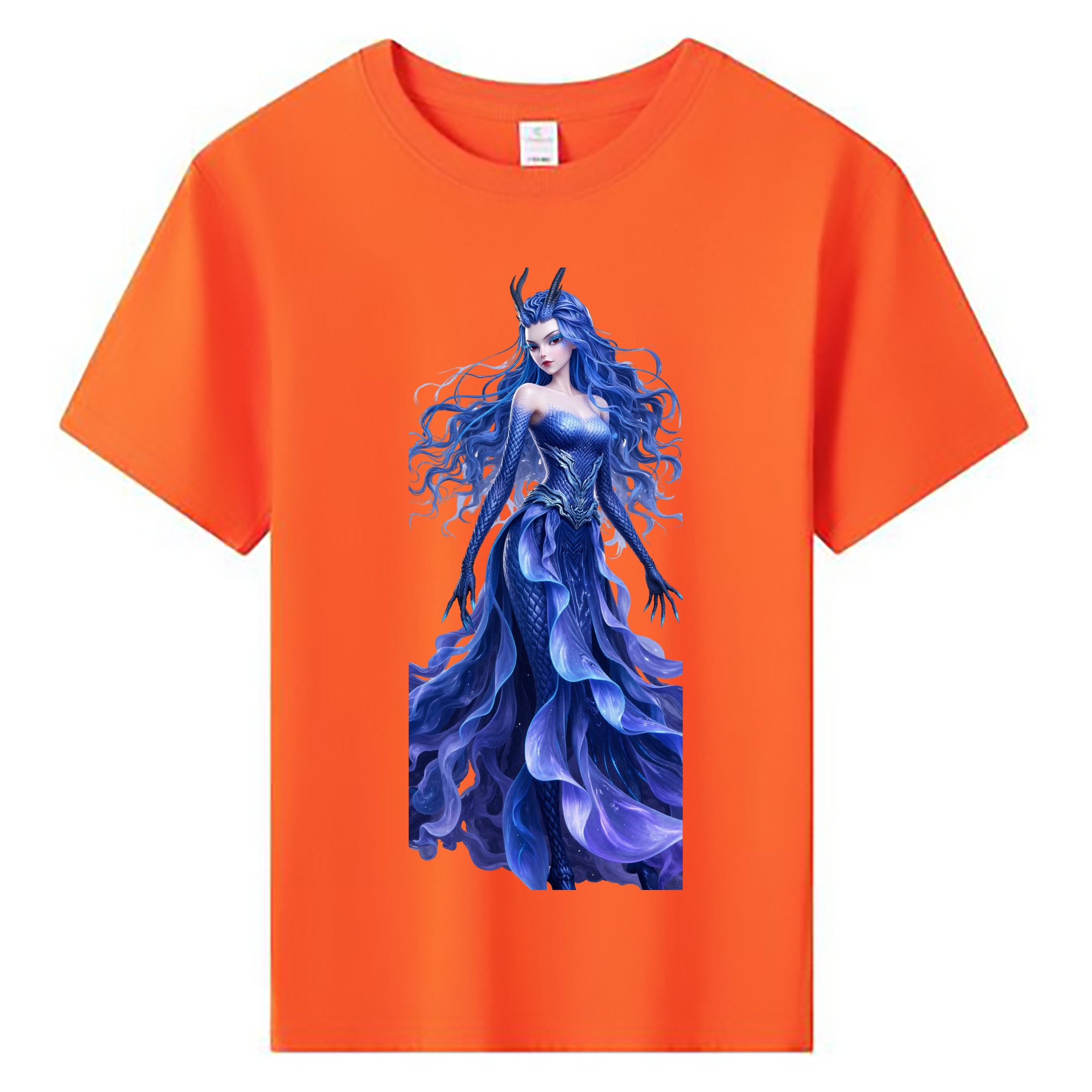 （画像用） Ne Zha 2 ナタ 魔童の大暴れ 綿100％キッズTシャツ（フロントプリント）