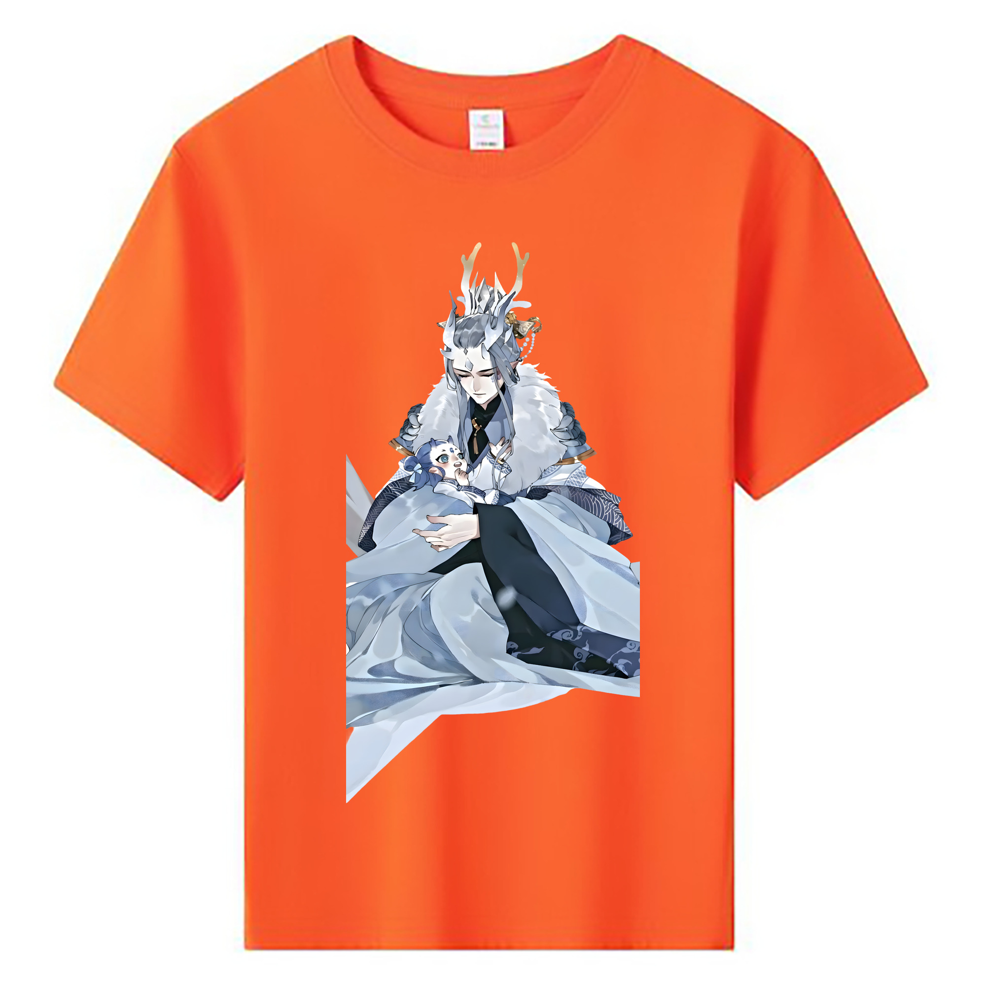 （画像用） Ne Zha 2 ナタ 魔童の大暴れ 綿100％キッズTシャツ（フロントプリント）
