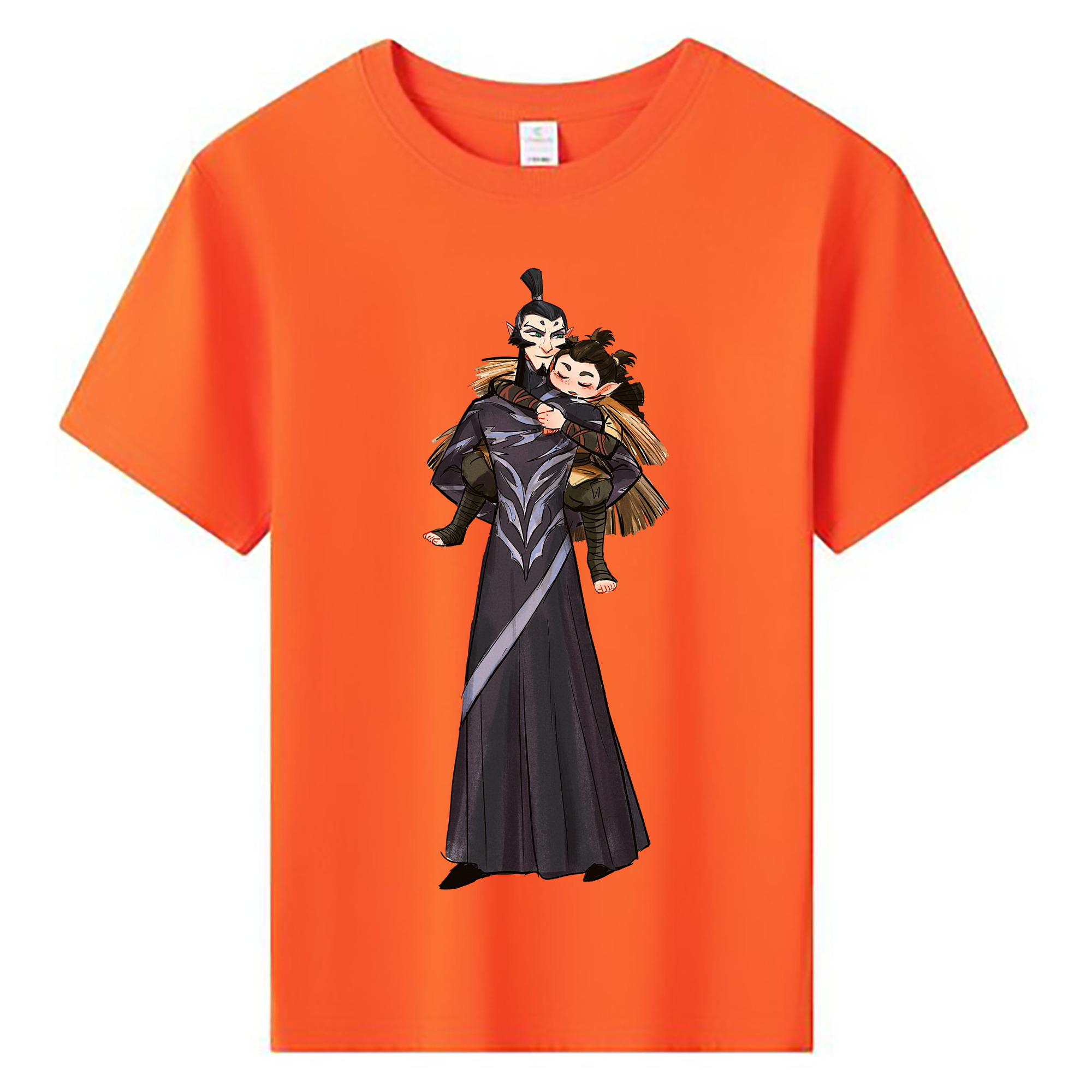 （画像用） Ne Zha 2 ナタ 魔童の大暴れ 綿100％キッズTシャツ（フロントプリント）
